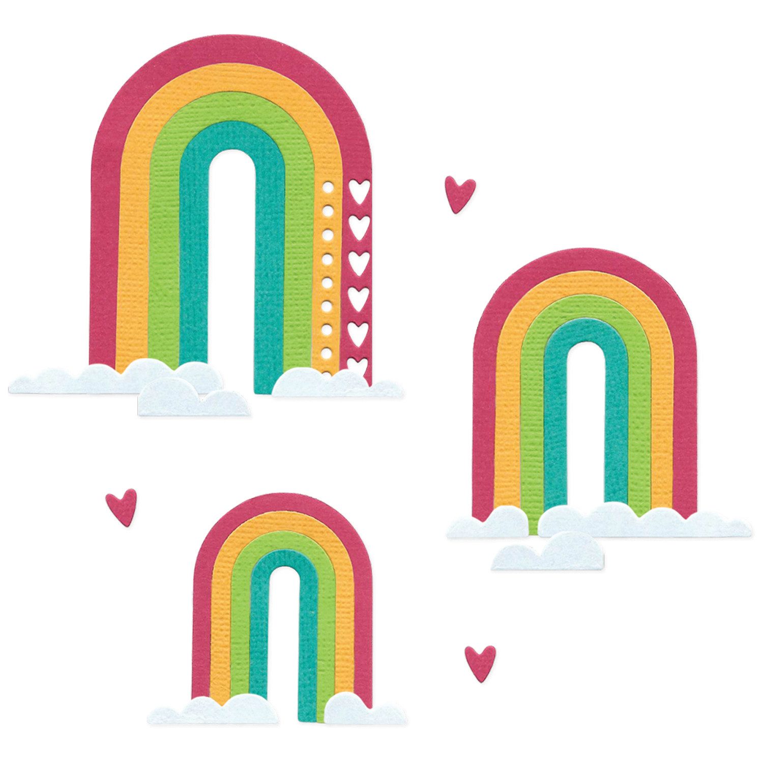 Sizzix Motivschablone Thinlits Stanzschablone 'Rainbow Arches by Catheri, 14 Teile