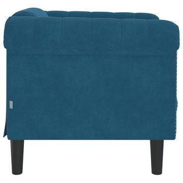 vidaXL Sofa Sessel Blau Samt