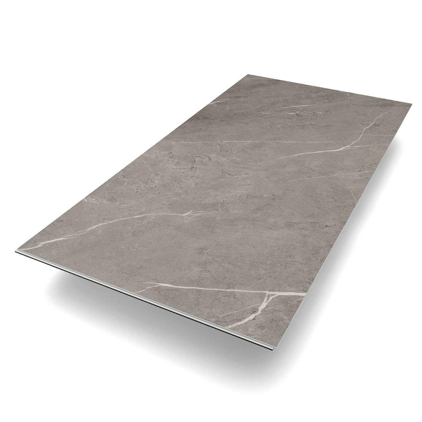 Bodenglück Виниловый ламинат BASIC Kollektion in Fliesenoptik, Grau, Dekor Edewecht, integrierte Trittschalldämmung, 620 x 310 x 5,0 mm, Paketpreis für 1,922 m²