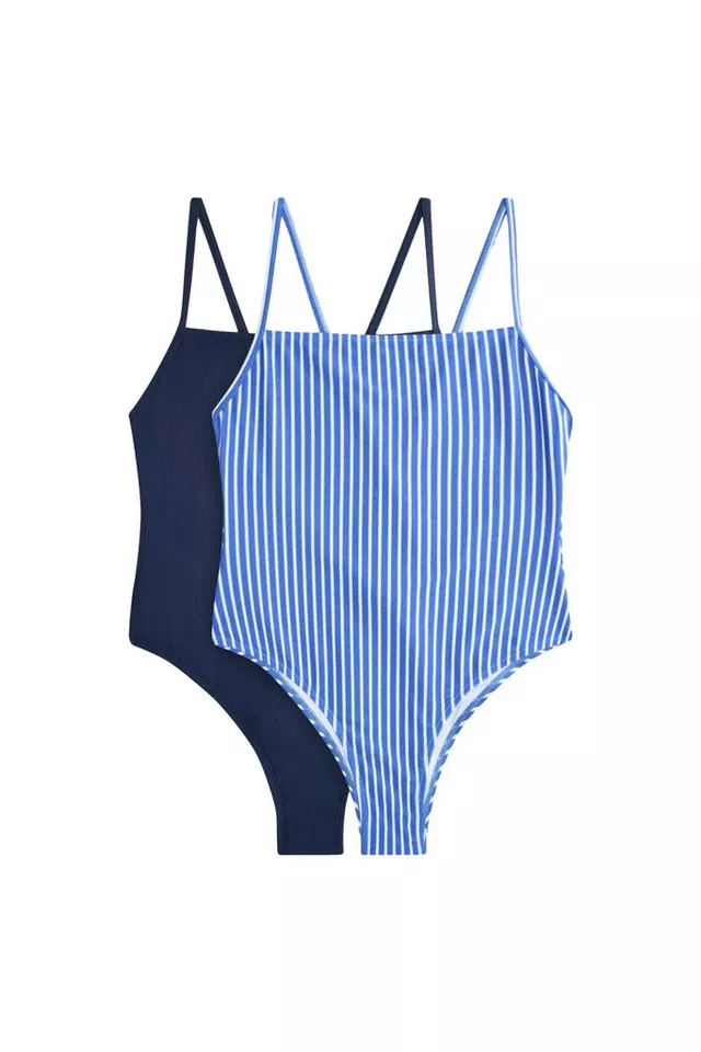 The Set Badeanzug The Set Badeanzug mit Karree-Ausschnitt, 2er-Pack (2-St)