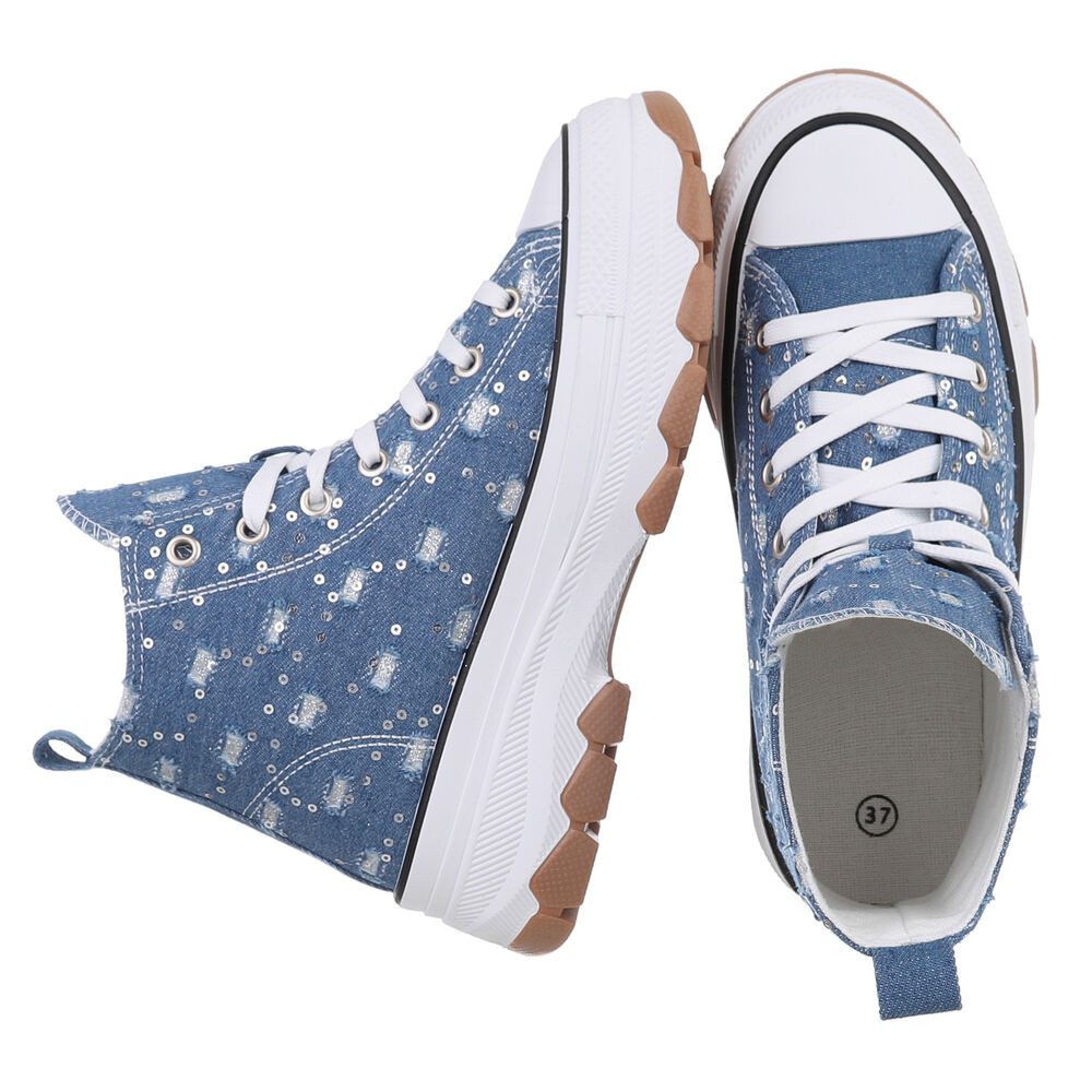 Ital-Design Moderne Komfortsandalette mit flexiblen Riemen Sneakerboots (89 günstig online kaufen