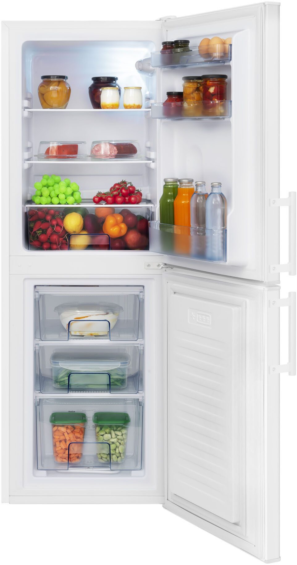 Amica Kühl-/Gefrierkombination KGC 384 111 W, 148 cm hoch, 52 cm breit – Bild 4 von 5