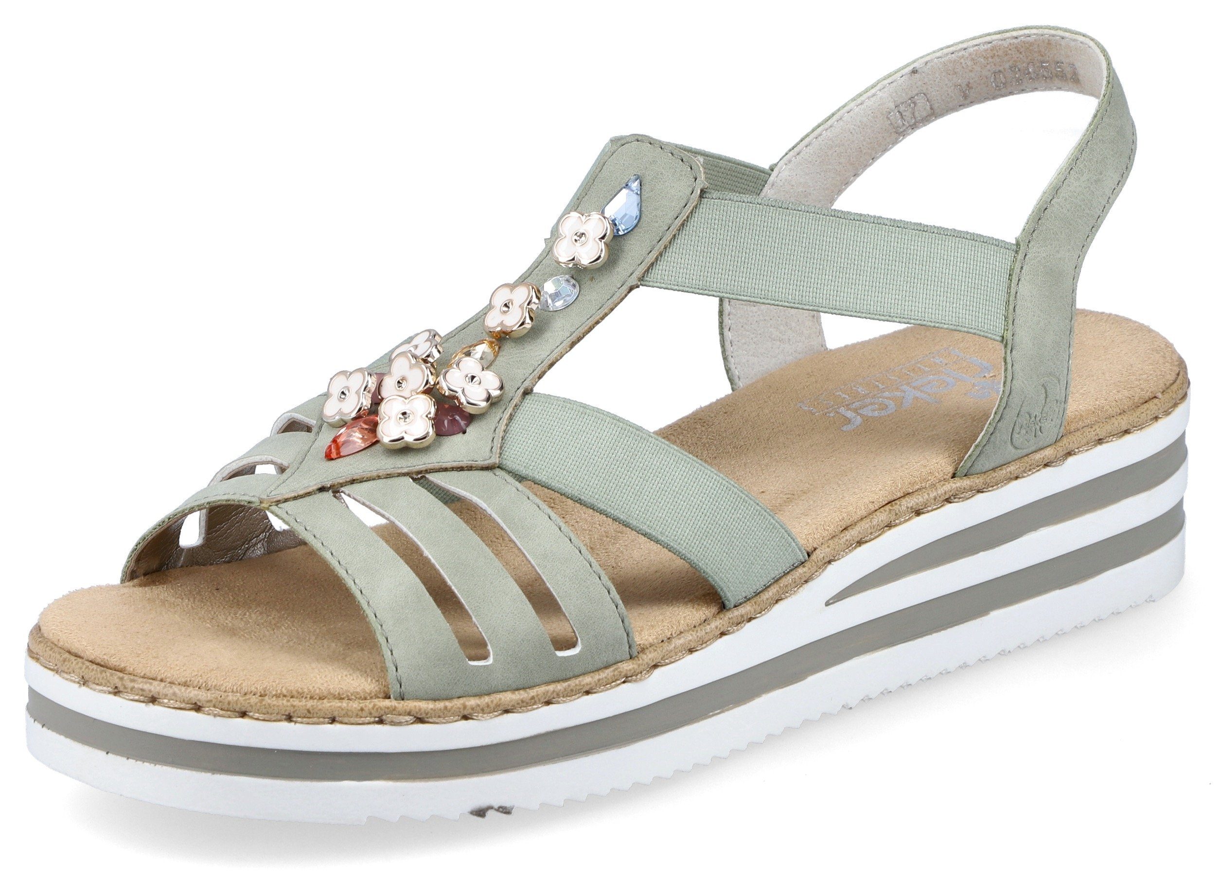 Rieker Riemchensandale, Sommerschuh, Sandalette, Keilabsatz, mit günstig online kaufen