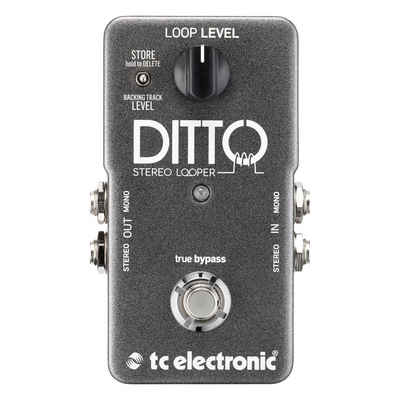 TC Electronic Musikinstrumentenpedal, Ditto Stereo Looper - Effektgerät für Gitarren