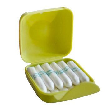 Fivejoy Papiertuchbox 5 haltbare Tampon-Boxen(Zufällige Farbe), leicht, tragbar, für unterwegs, 7 x 7 x 4 cm