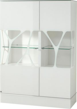 LEONARDO Highboard CUBE, mit Genetics, wahlweise mit Beleuchtung, Höhe 157 cm