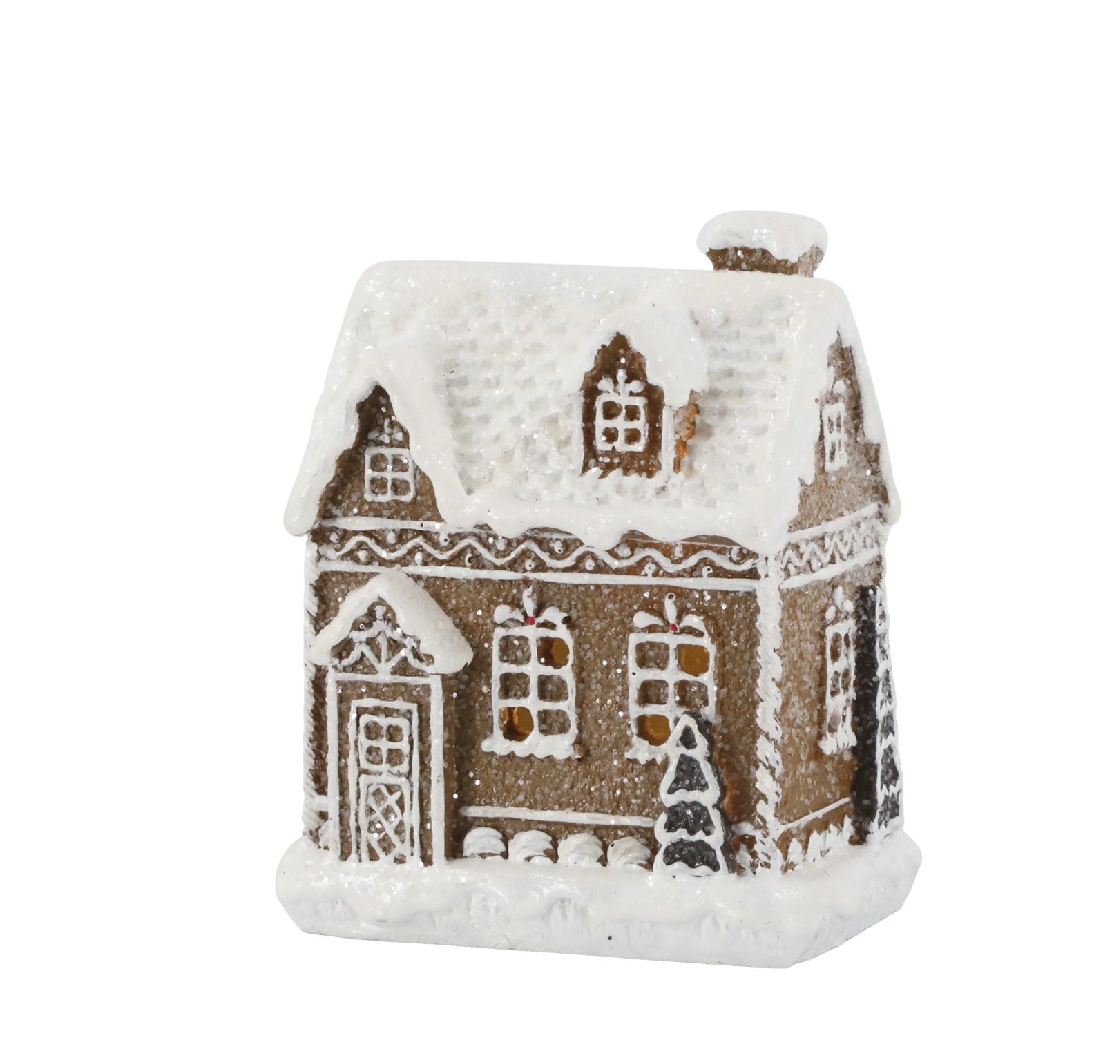 Chic Antique LED Dekoobjekt Chic Antique Noël Lebkuchenhaus mit LED H 10cm 52084220, LED fest integriert