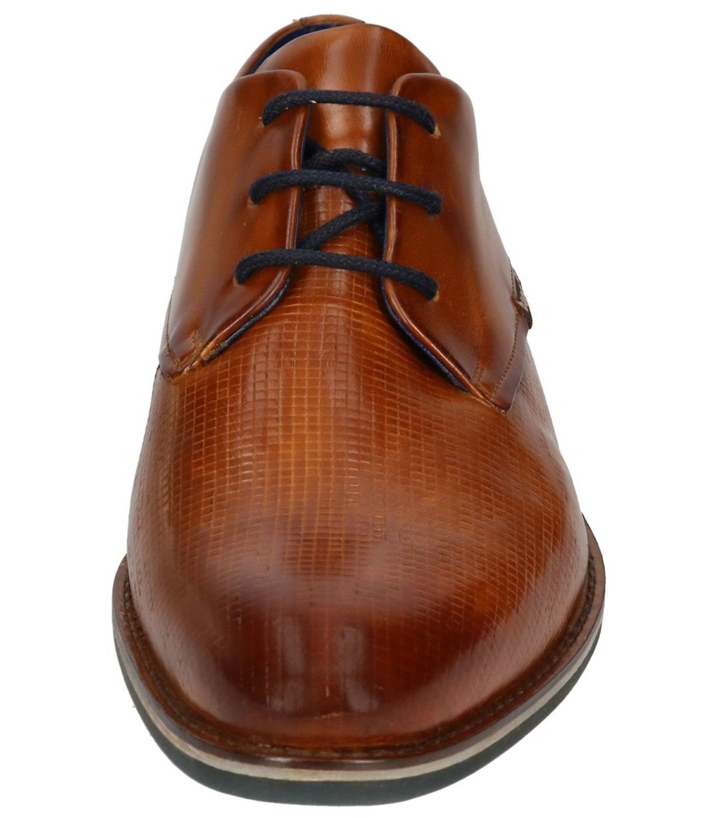 (02803075) Leder cognac bugatti Halbschuhe Schnürschuh