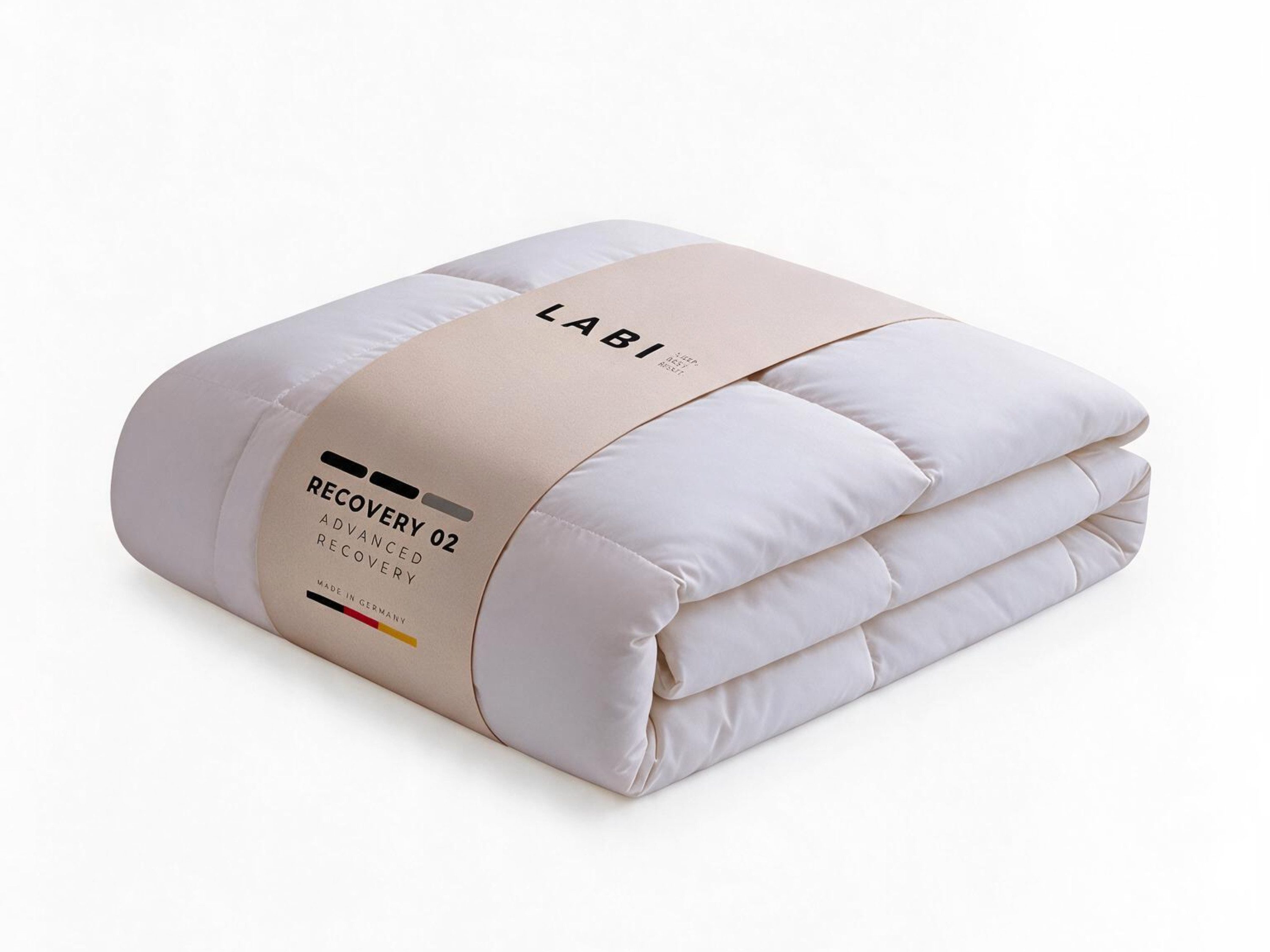 LABI SLEEP Federbettdecke Bettdecke Balance, Füllung: 90% Federn, 10% Daunen, Bezug: 100% Baumwolle, hochwertige Federbettdecke, Sommer, Winter, 135x200 cm, 155x220 cm