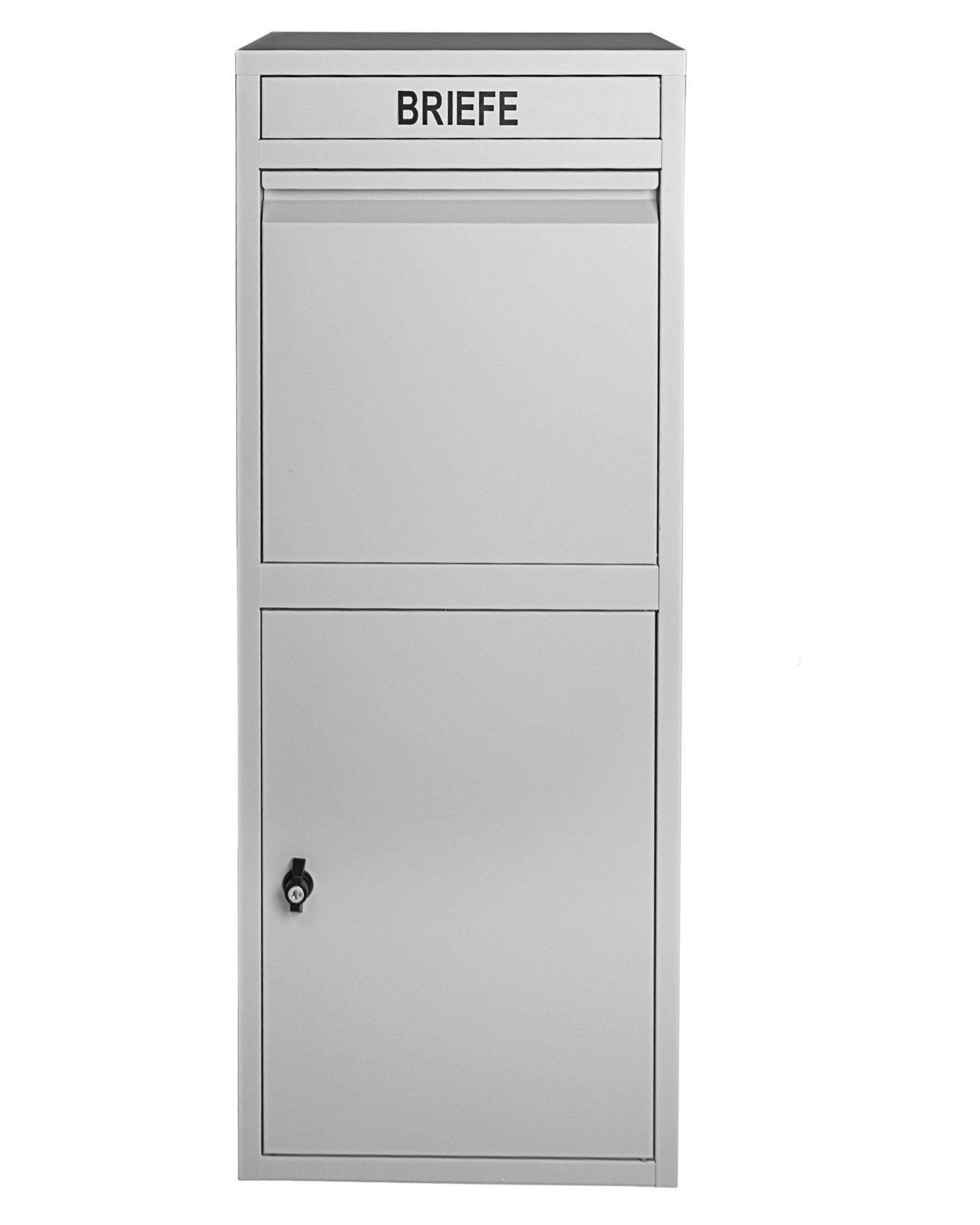 ONDIS24 Briefkasten Paketbox "Korona" Postbox 1-türiger Paketsafe für Pakete, abschließbar, inklusive Bodenanker, 2 Schlüssel