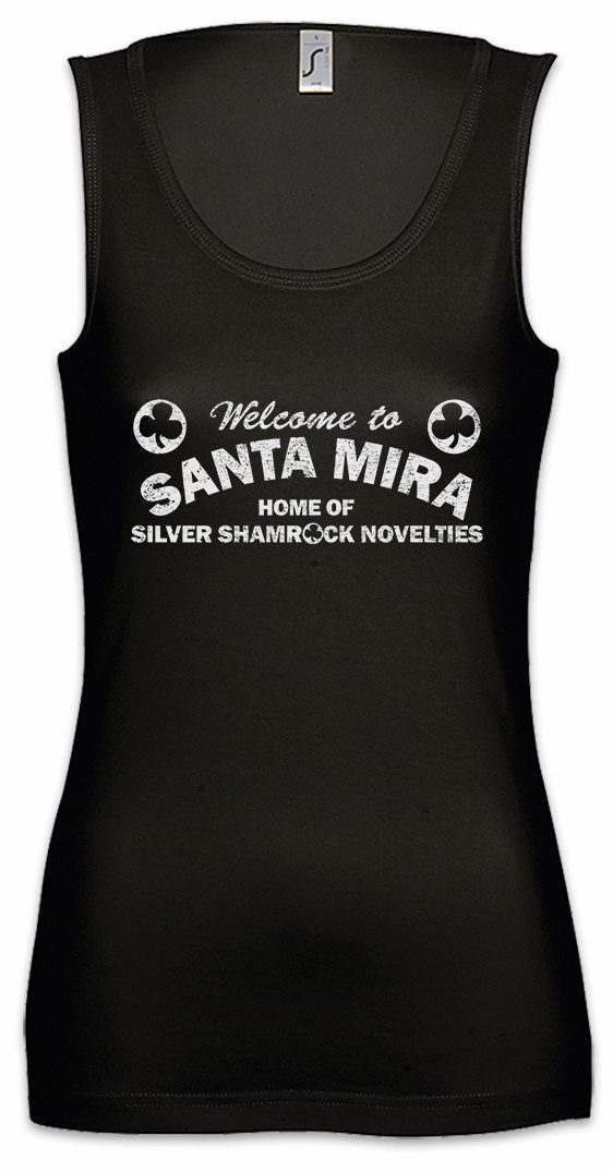 Tanktop Santa Mira Ärmelloses Damen T-Shirt Road Zeichen Sign Insignia Logo