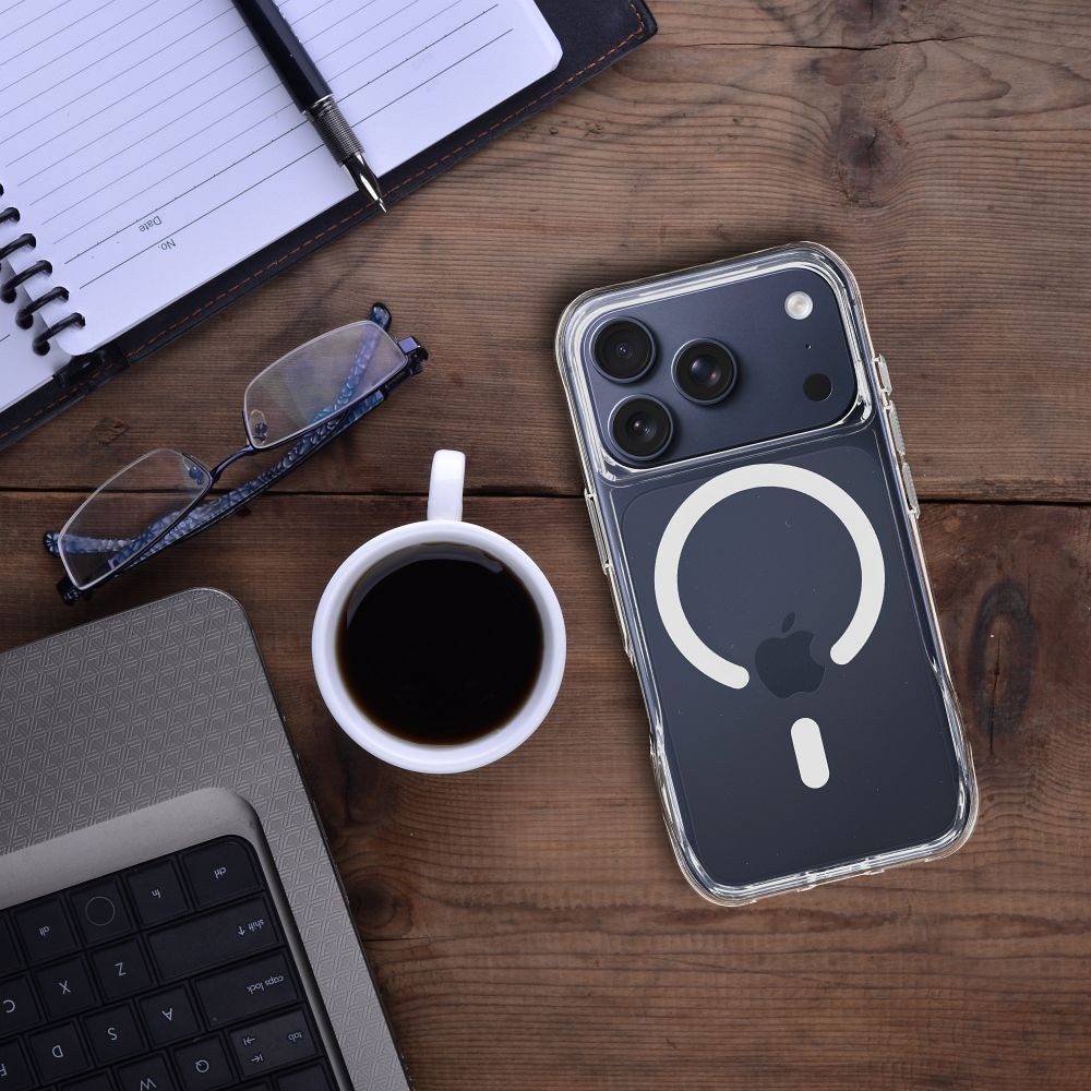 ROAR Handyhülle Slim Defender Case Kompatibel mit iPhone 17 Air Transparent 6,5 Zoll, Hybrid Hülle mit Magnetfunktion und verstärkten Ecken