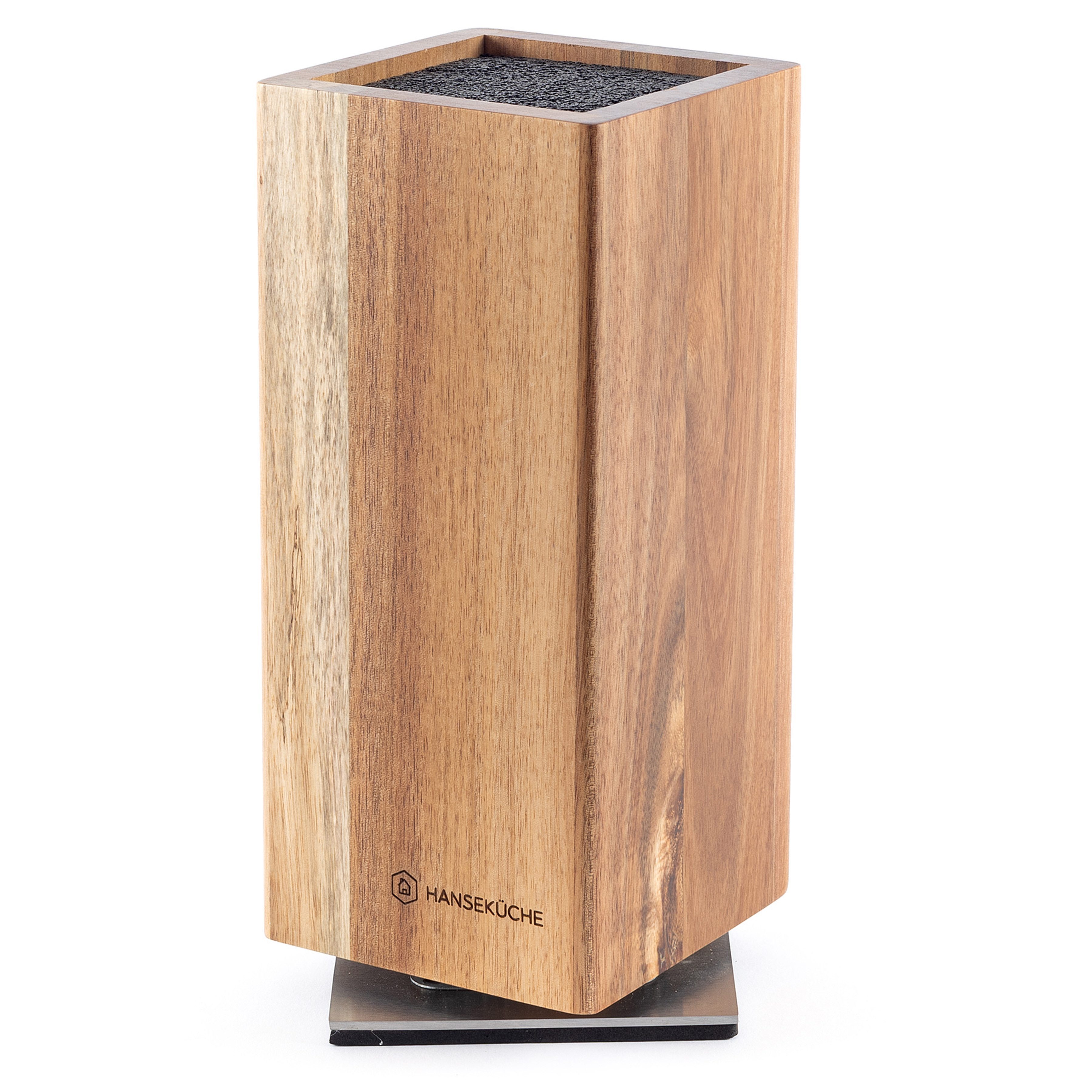 Hanseküche Magnet-Messerblock Messerblock magnetisch ohne Messer – Drehbarer Messerhalter (1tlg), Fester Stand mit Gummifüßen, 360 Grad drehbar, Starker Magnet