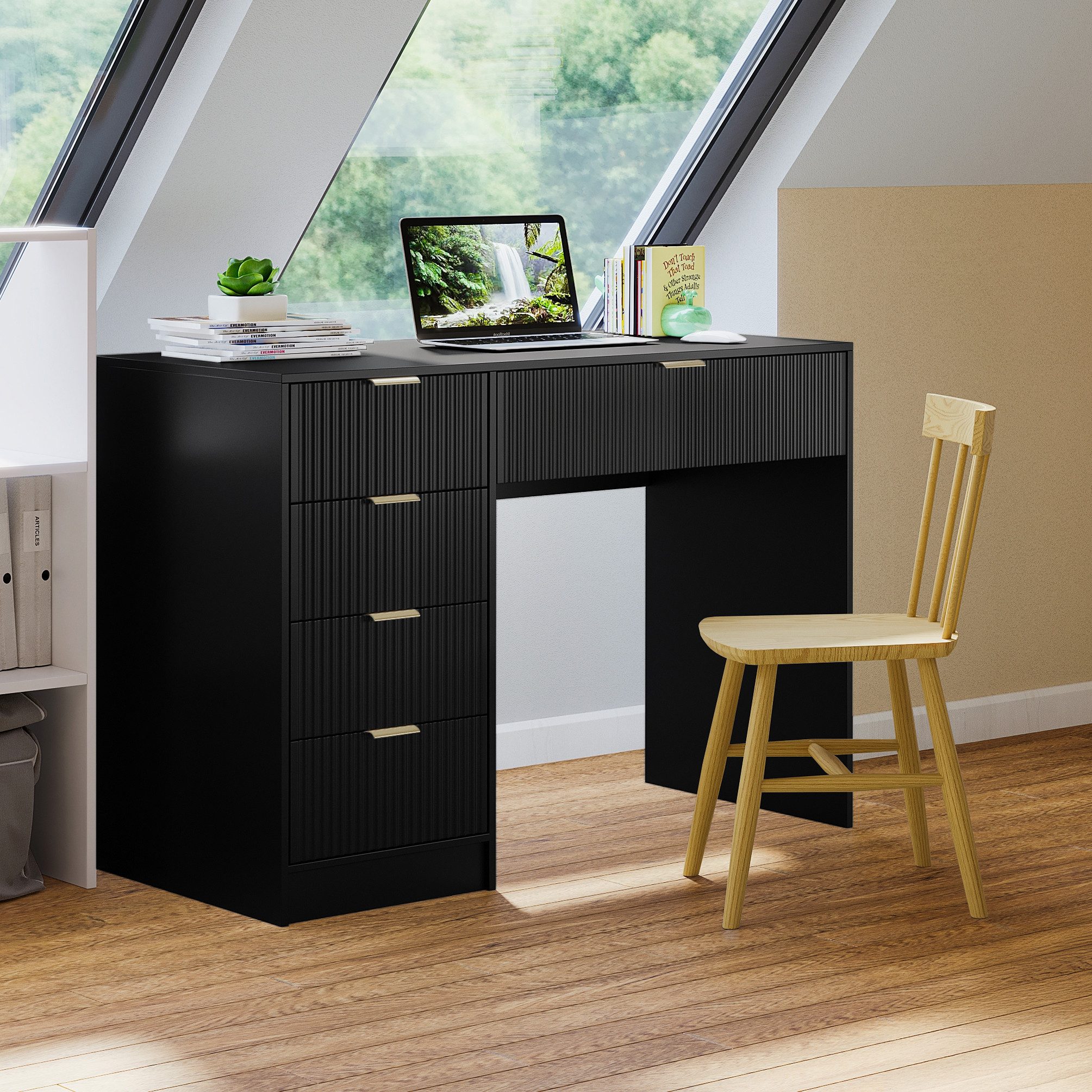 Bellamio Schreibtisch Livny (Bürotisch mit 5 günstig online kaufen