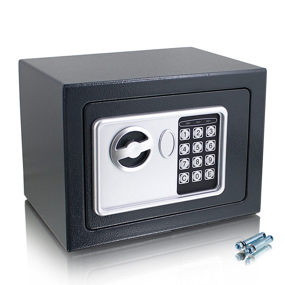 Bituxx Wandtresor Minisafe elektronisch Grau (MS-11387) – Bild 4 von 5