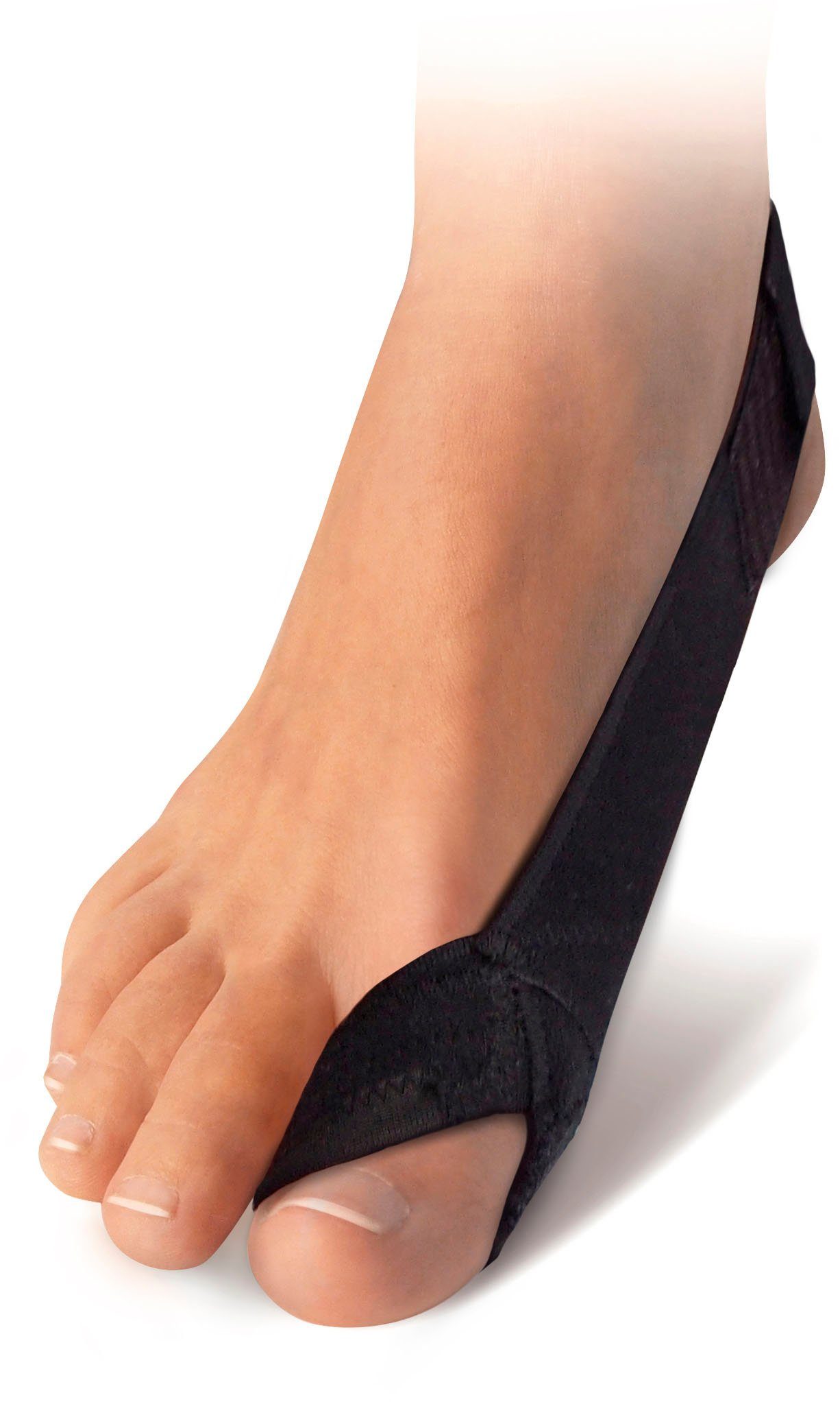 Fußgut Hallux-Bandage Korrektur-Schlaufe, in allen Schuhen tragbar, flache Verarbeitung, Zugschlaufe ergonomisch geformt, Zugband elastisch, flexibel
