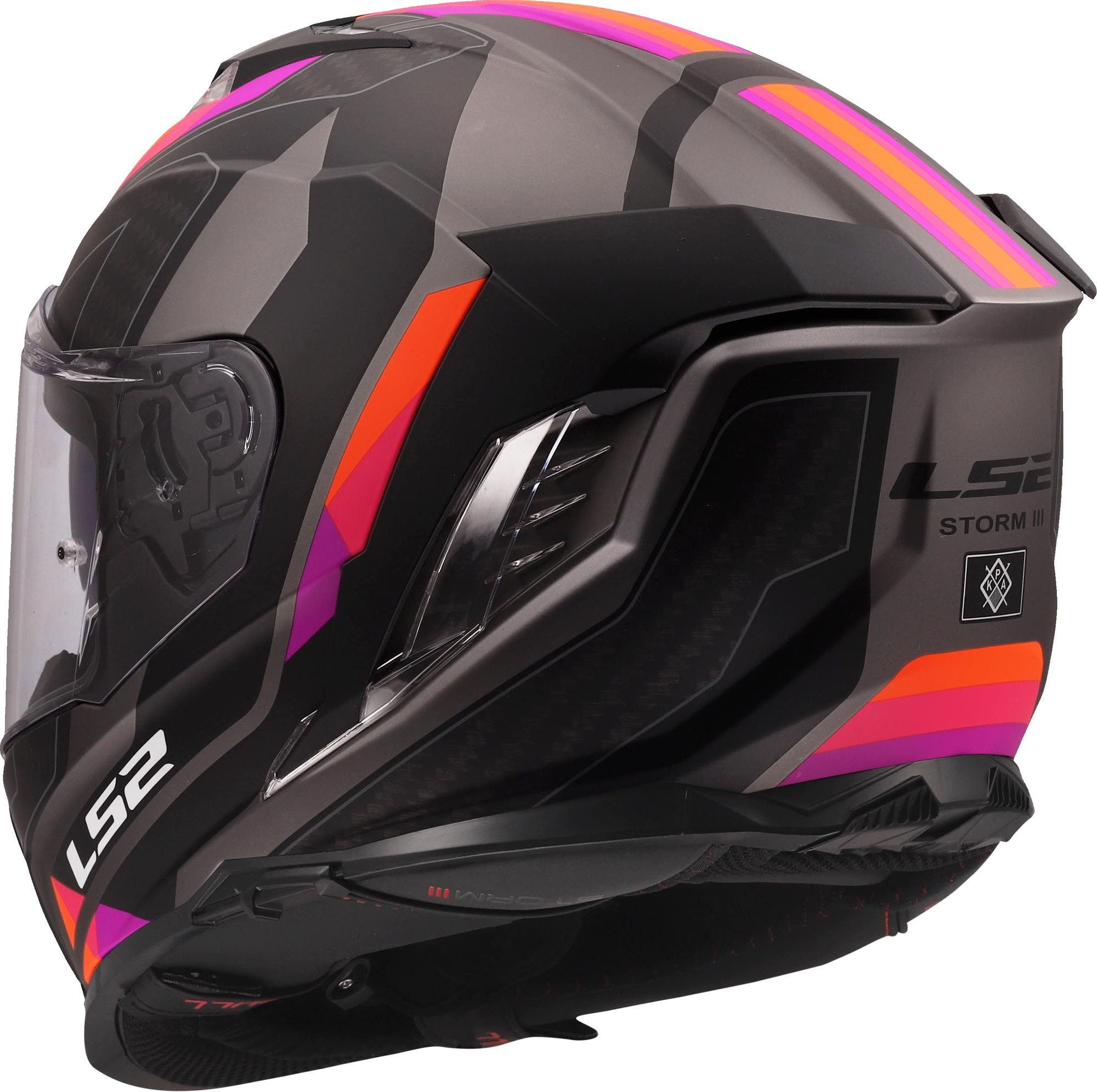 LS2 Motorradhelm FF818 Storm III Sporty Helm, Pinlockscheibe enthalten