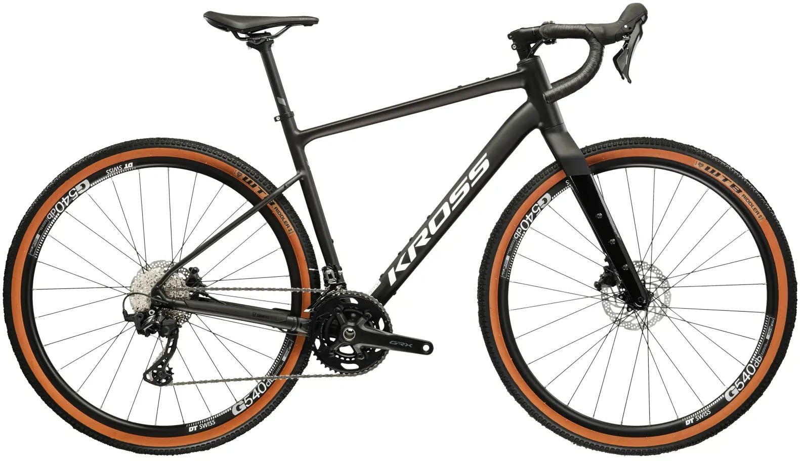 Kross Gravelbike KROSS Gravelbike Carbon-Gabel Esker 6.0 28" schwarz 24 Gänge 2026, 24 Gang Shimano GRX RX820 Schaltwerk, Kettenschaltung, Gabel aus Carbon
