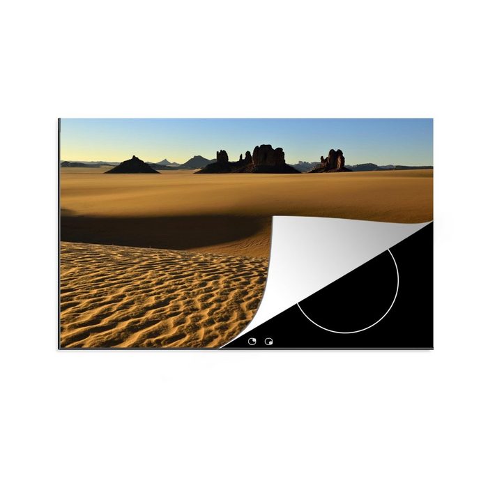 MuchoWow Herdblende-/Abdeckplatte Sandformation im Nationalpark Tassil n'Ajjer Vinyl (1 tlg) Ceranfeldabdeckung für die küche Induktionsmatte