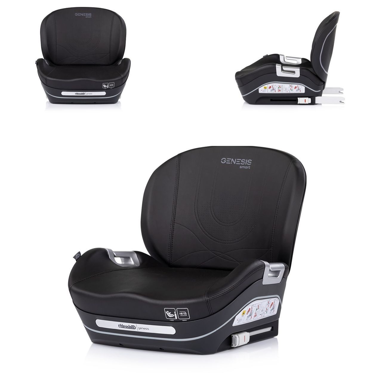 Chipolino Kindersitzerhöhung Sitzerhöhung Genesis Smart, ab: 6, bis: 12, i-Size 125-150 cm Isofix Kühlung Heizung