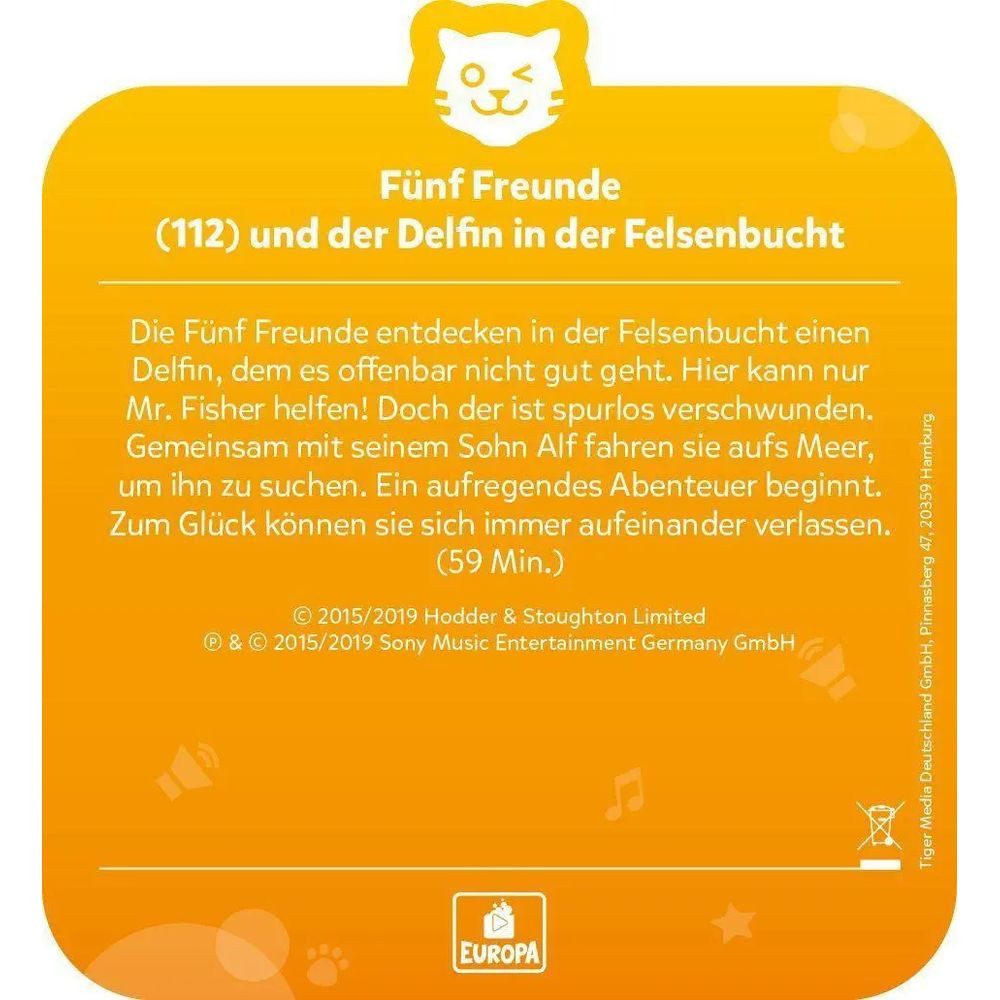 Tiger Media Deutschland GmbH Hörspiel tigercard - Fünf Freunde - Folge 112: und der Delfin in der...
