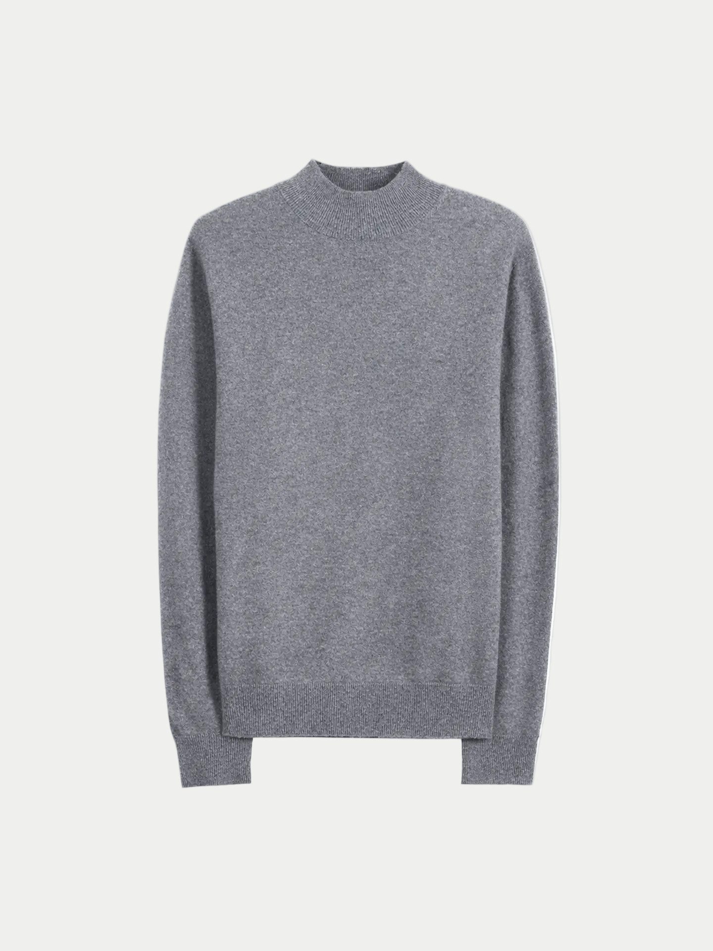 Rundhalspullover Zeitloser Kaschmirpullover mit Stehkragen