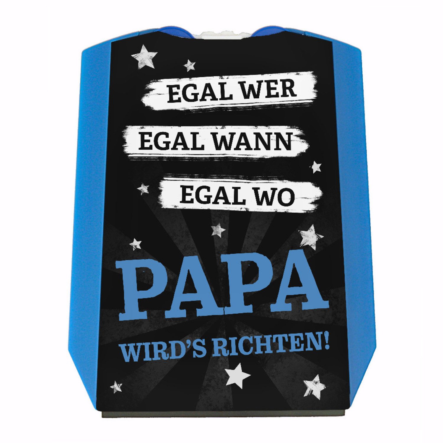 Parkscheibe Papa wird’s richten Parkscheibe mit 2 Einkaufswagenchips