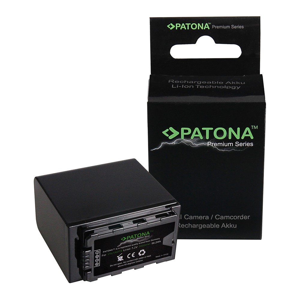 Patona Akku für Panasonic VW-VBD78 Kamera-Akku Ersatzakku 7800 mAh (7,2 V, 1 St), AJ-PX298MC HDC-MDH2GK Aj-HPX270