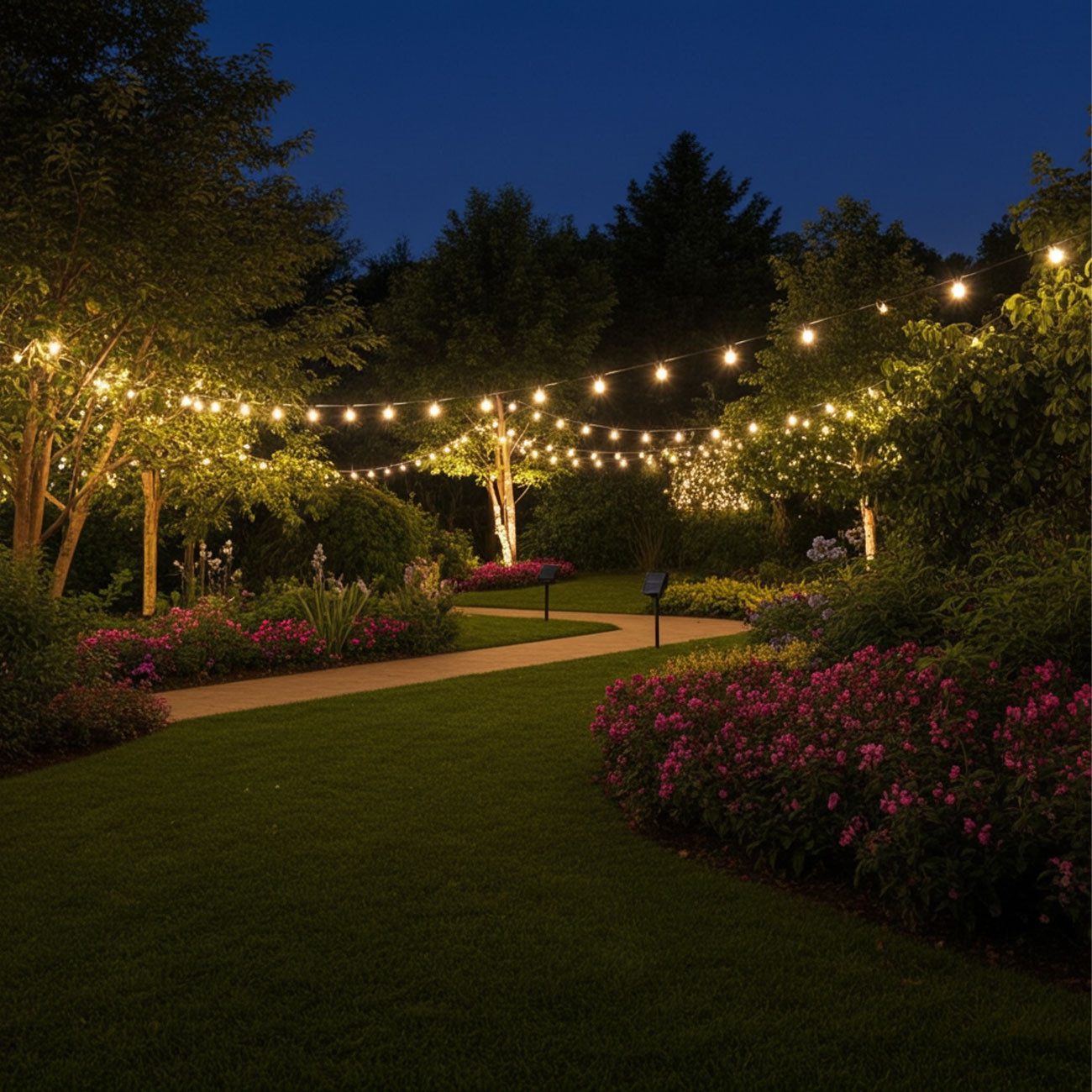 shop'n smile ideoon Lichterkette Solar-Lichterkette 12,5m, 100 warmweiße LEDs & 8 Modi für den Garten, Solar-Lichterkette 12,5m 100 LEDs 8 Lichtmodi IP44 & 16h Leuchtdauer
