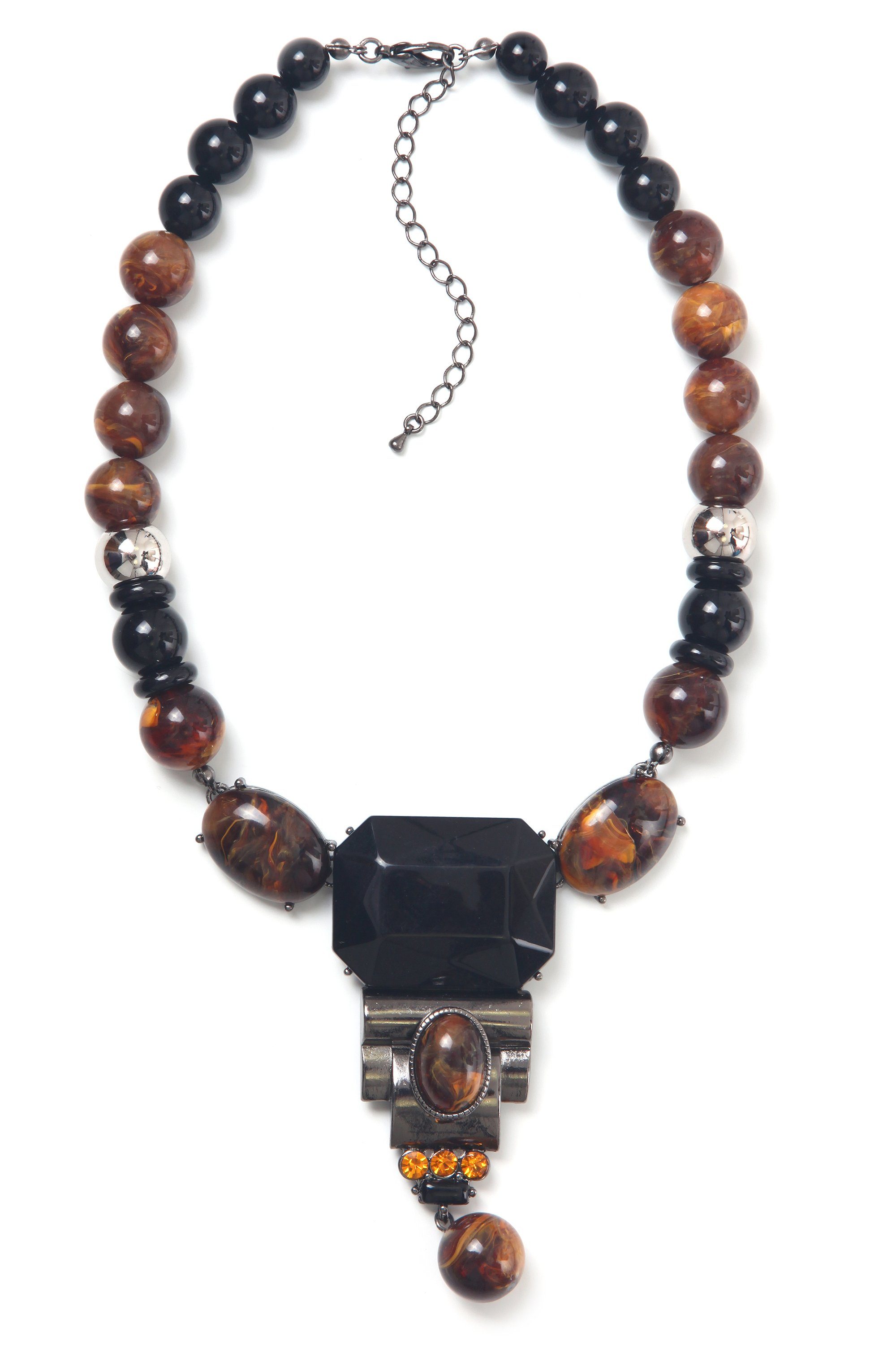 COLLEZIONE ALESSANDRO Kreuzkette Tobia, mit drei Glassteinen