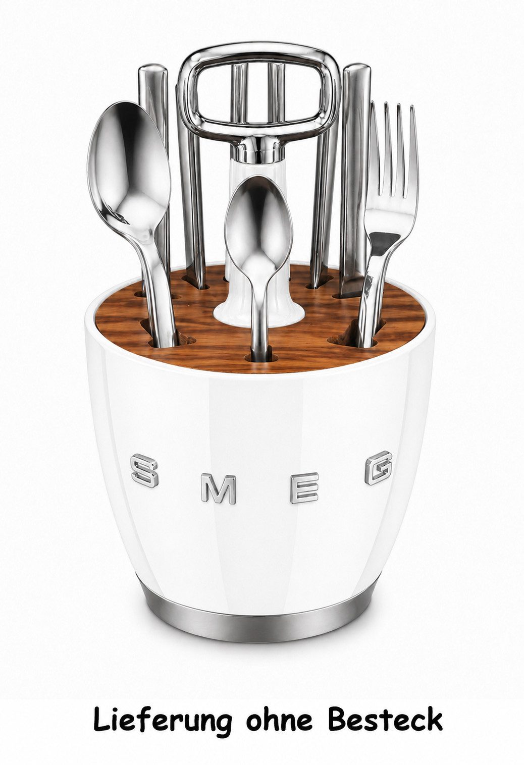 Smeg Besteckhalter SMEG Besteckhalter im Retro-Design ohne Besteck in Weiß