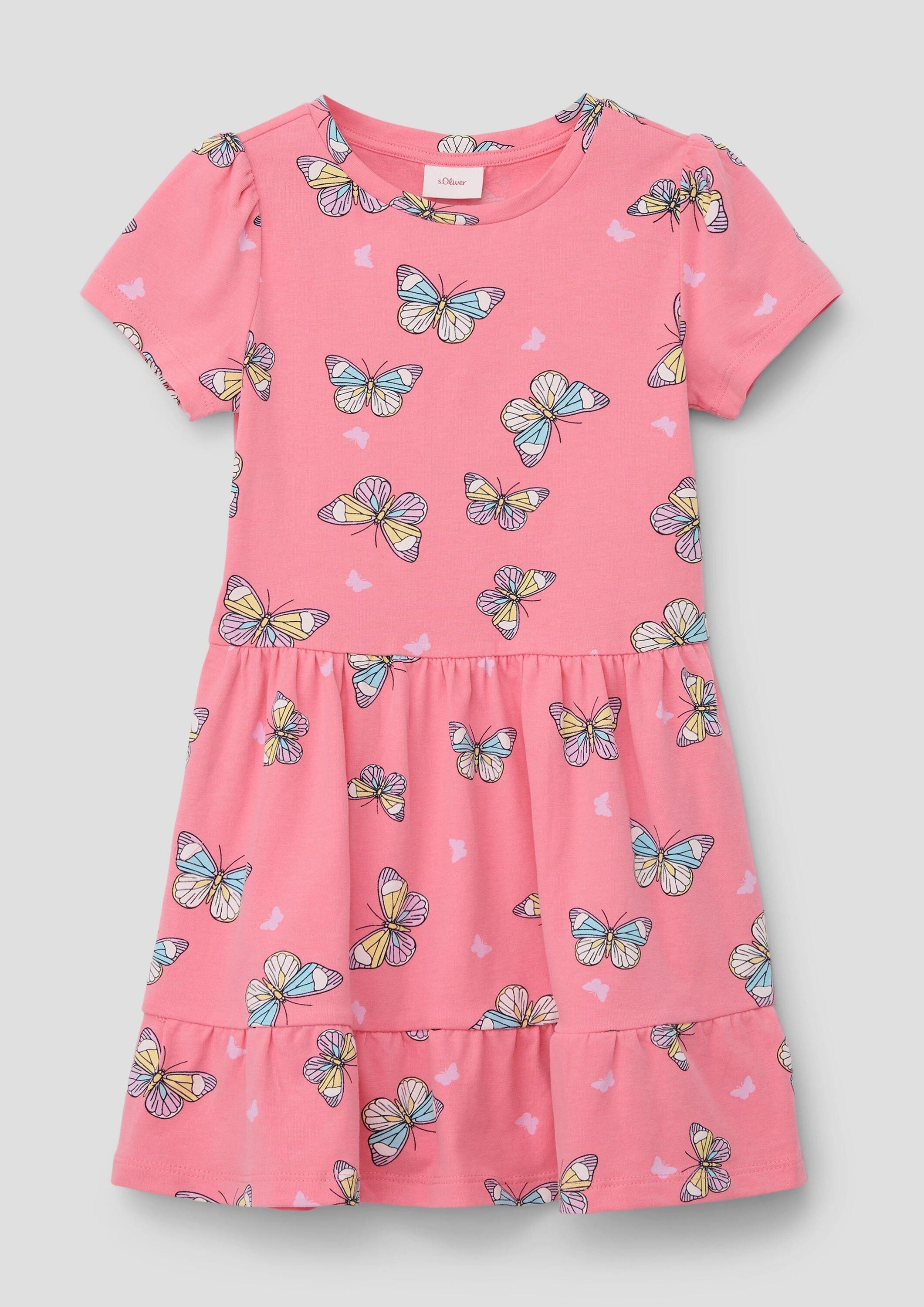 s.Oliver Minikleid Kleid Kleid mit All-over-Print