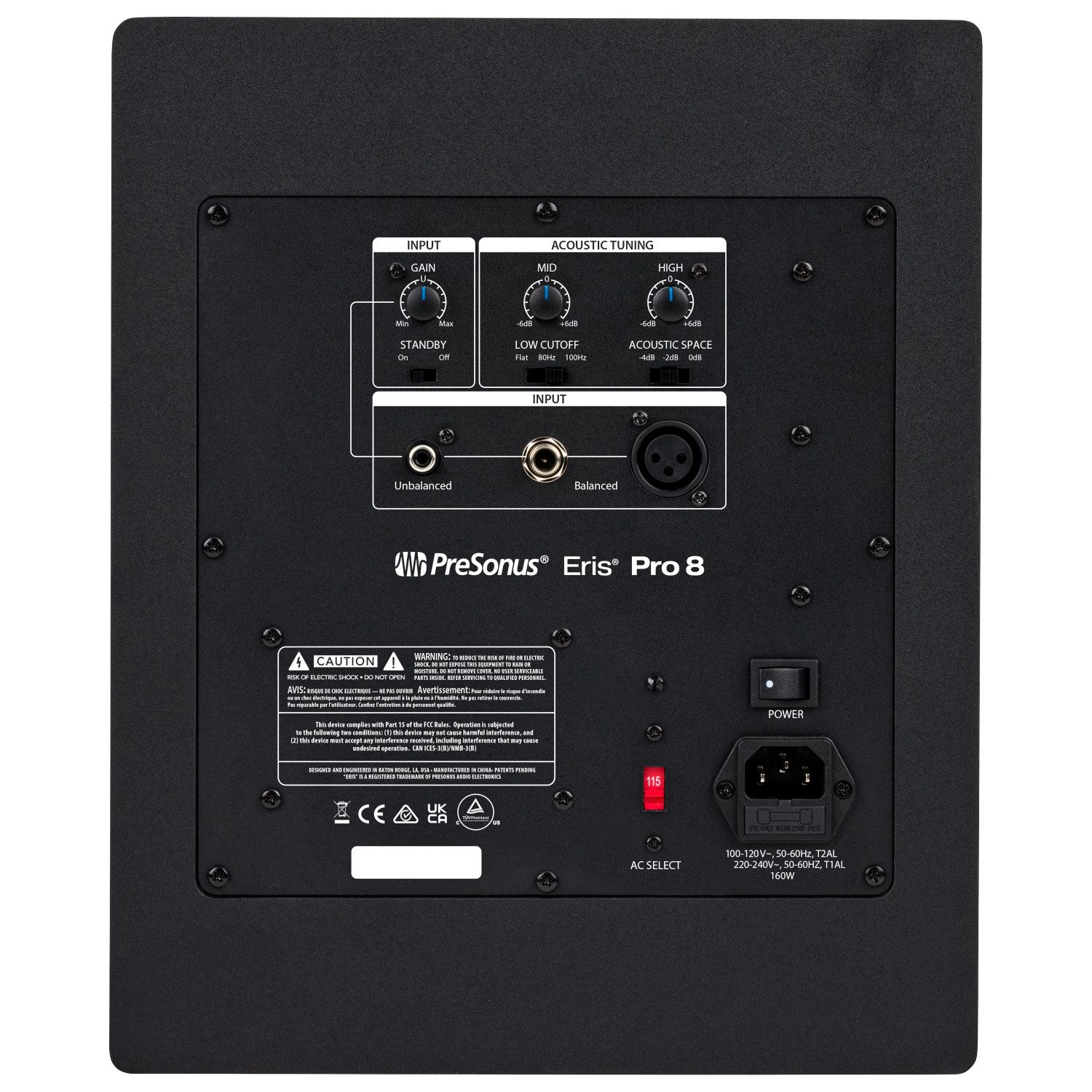 Presonus Presonus Studio-Monitor Eris Pro 8 Lautsprecher (Kabelgebunden, 140 W, Studio-Monitor)