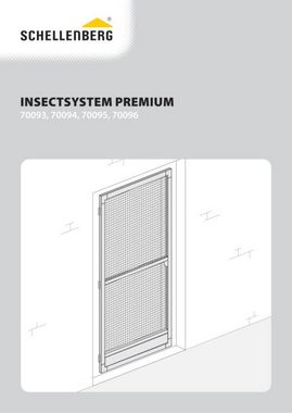 SCHELLENBERG Insektenschutz-Tür Fliegengitter für Balkontür Premium, Insektenschutz-Tür mit Aluminiumrahmen, 100 x 215 cm, anthrazit, 70094