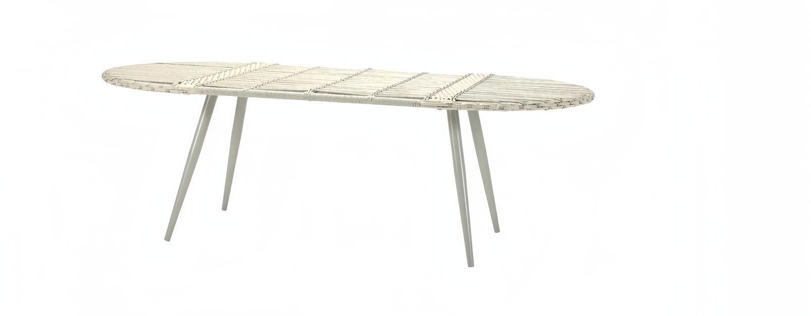 Xlmoebel Gartentisch Luxus Oval Rattan Couchtisch Moderner Kaffeetisch Hochwertig, Made in Europa