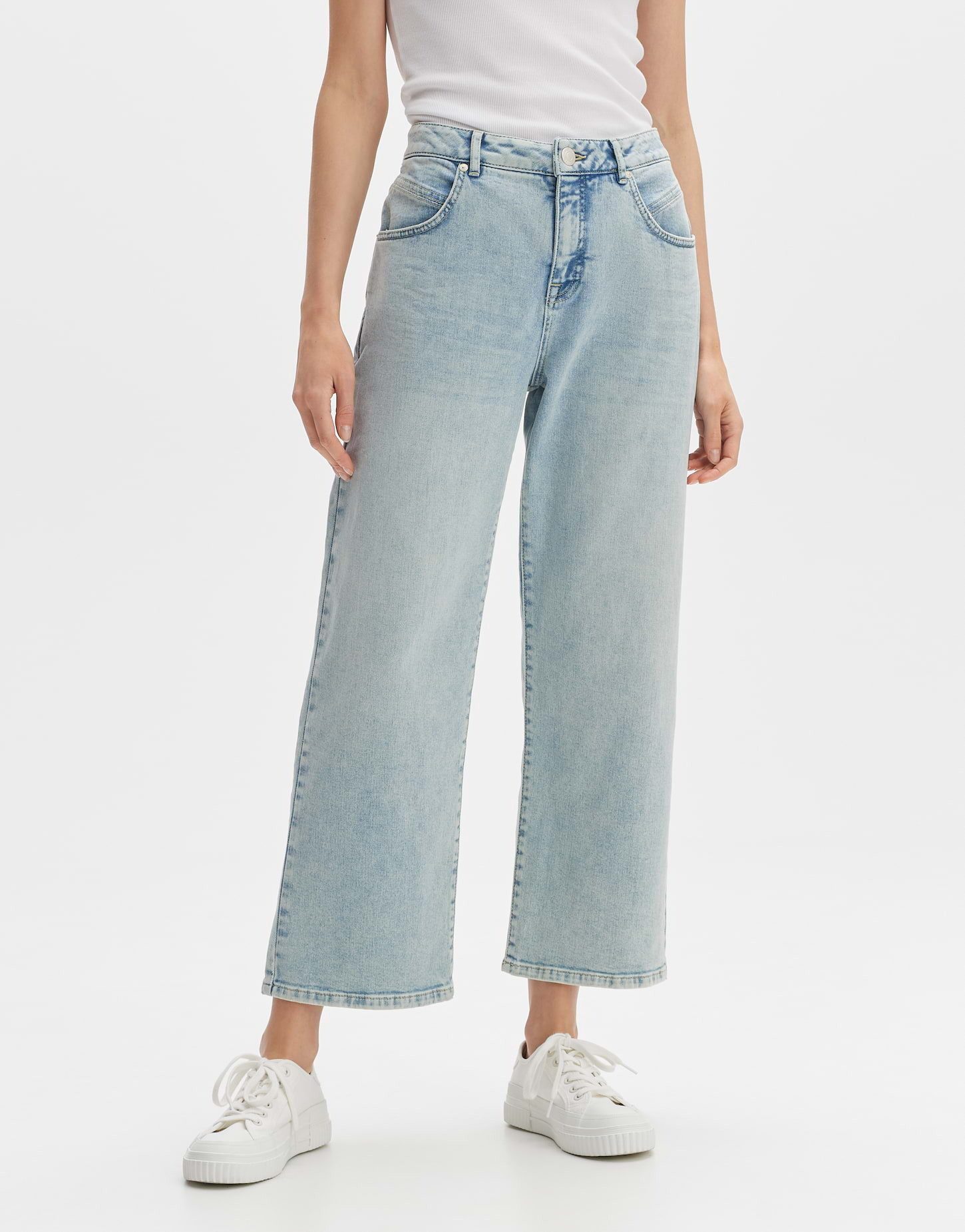 OPUS Weite Jeans OPUS Wide Cropped Jeans Momito fresh