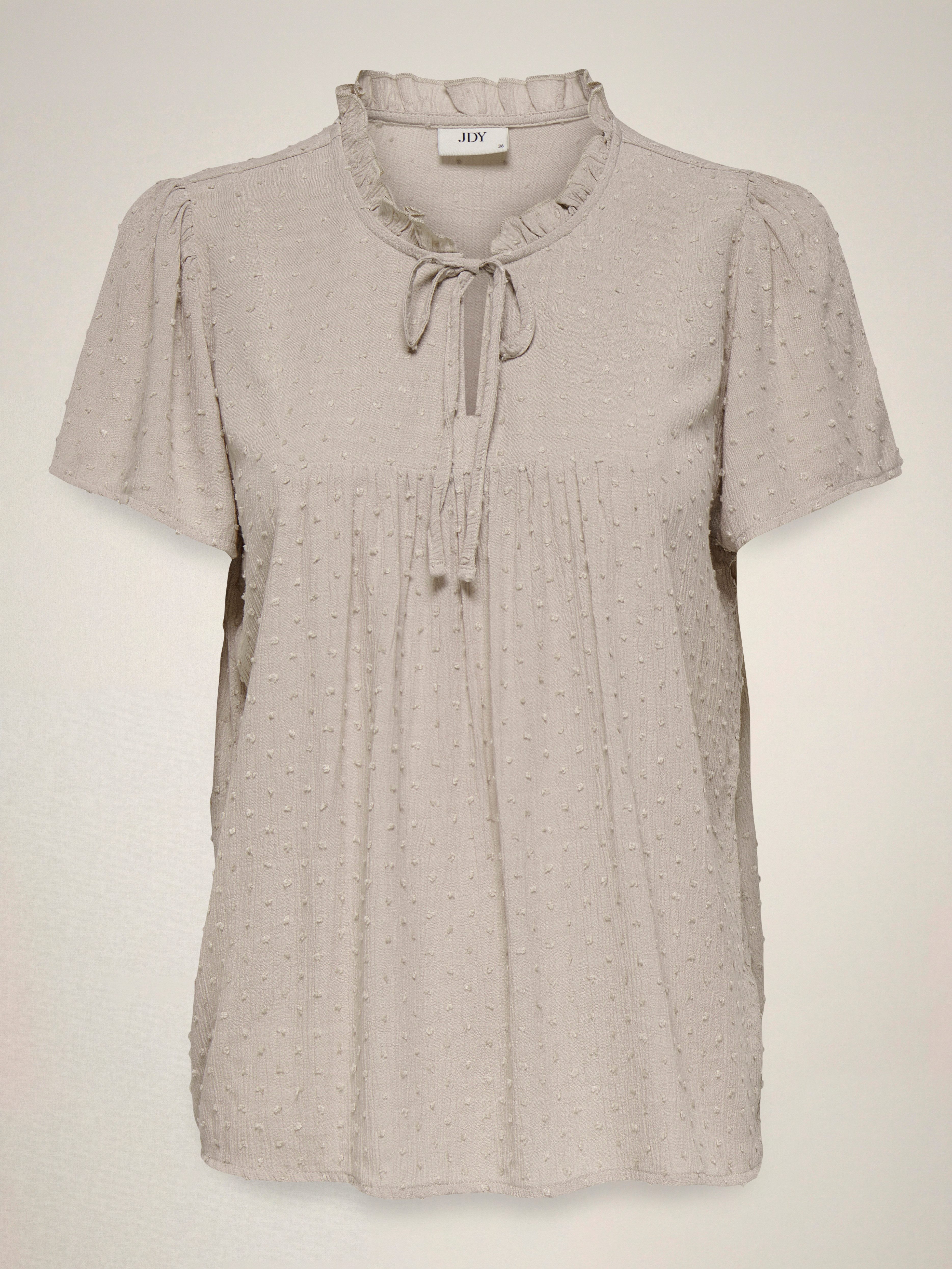 JDY Kurzarmbluse JDYLIMA LIFE S/S TOP WVN NOOS Viskose, loose fit