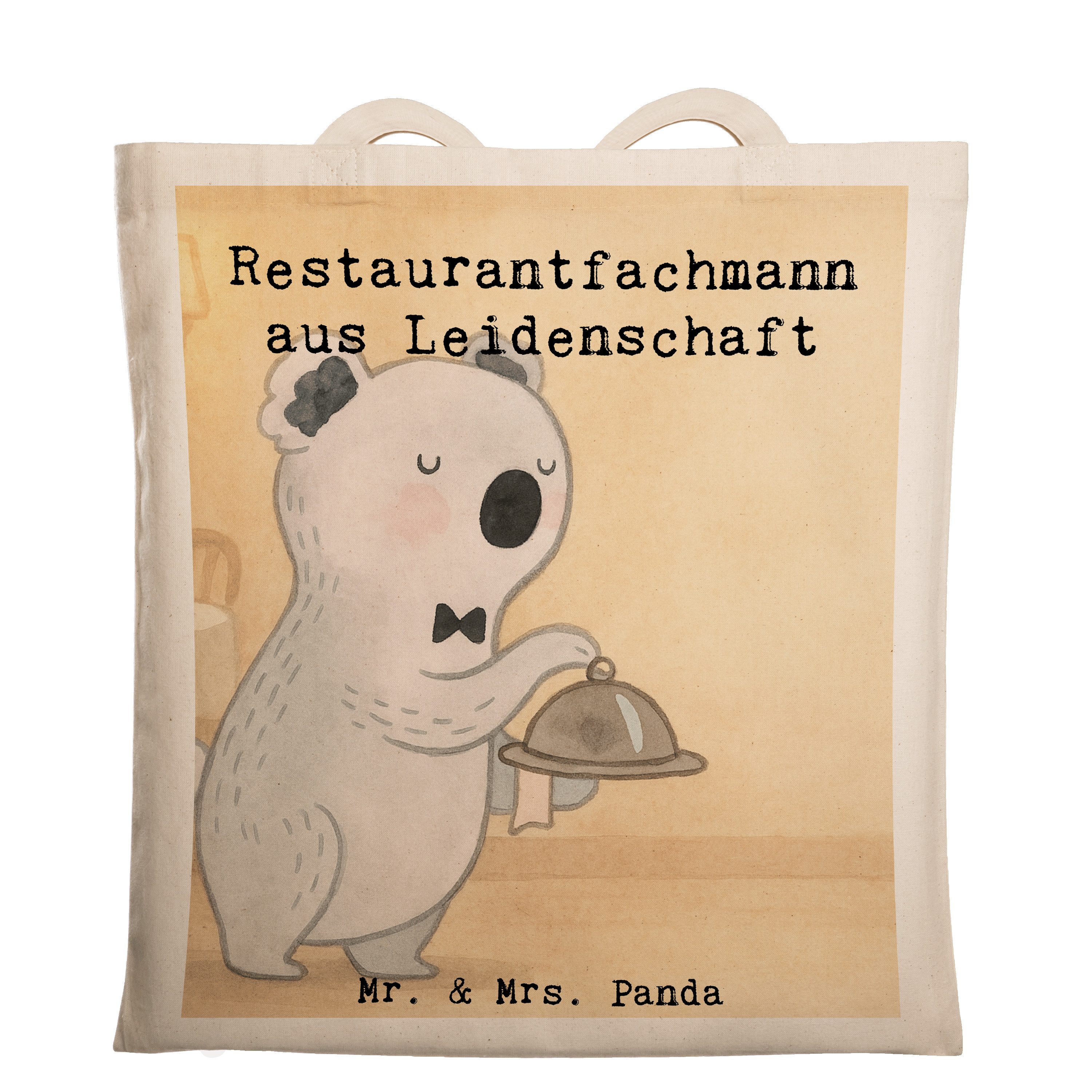 Tragetasche Restaurantfachmann Leidenschaft Design, Tote Bag, Weiß, Tasche, Bag