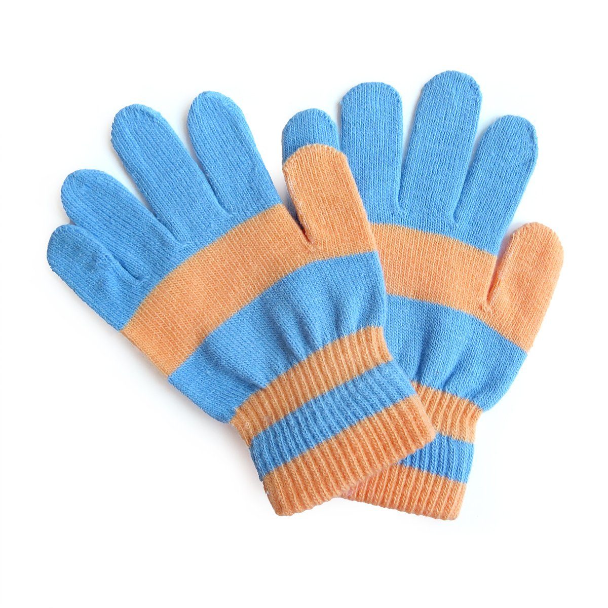 gestreift Strickhandschuhe orange können abweichen, Originelli Kinderhandschuhe Onesize Sonia Farben