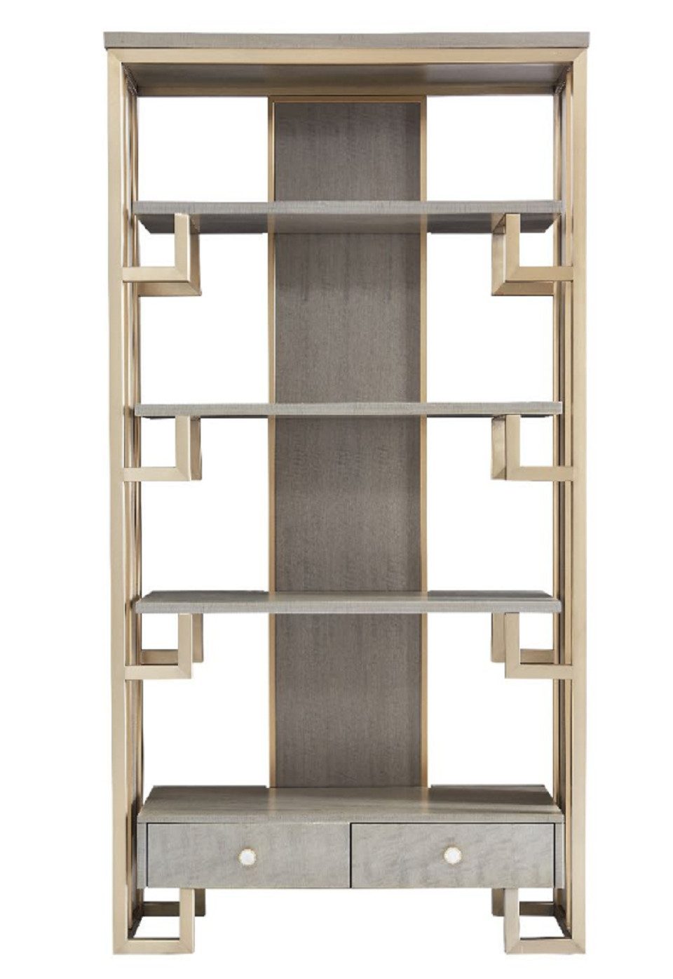 Xlmoebel Mehrzweckregal Luxus Edelstahl Wandregal für Bücher und Dekoration, 1-tlg., Hergestellt in Europa