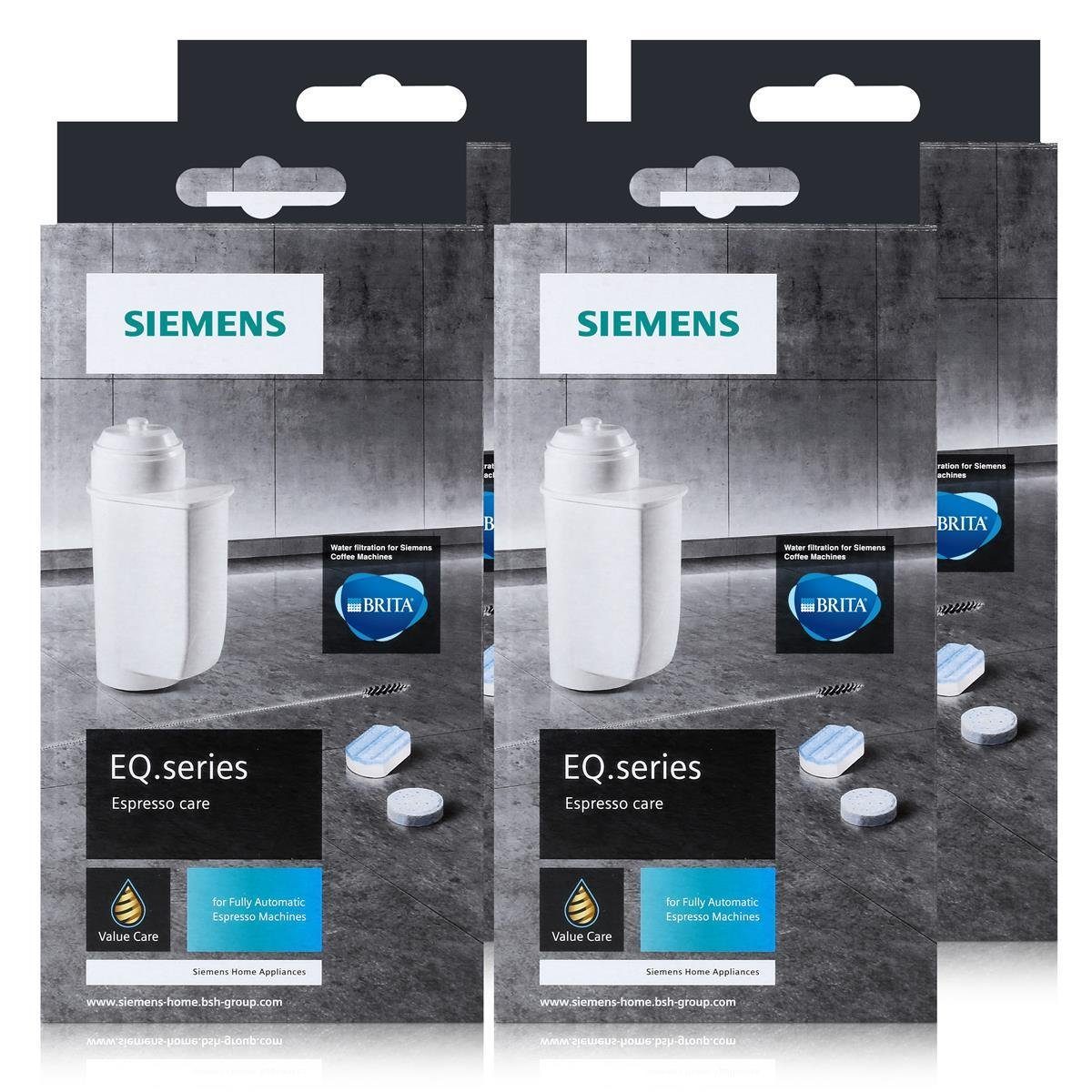 care Entkalker (4er Siemens SIEMENS EQ.series espresso Pflegeset Pack) TZ80004A