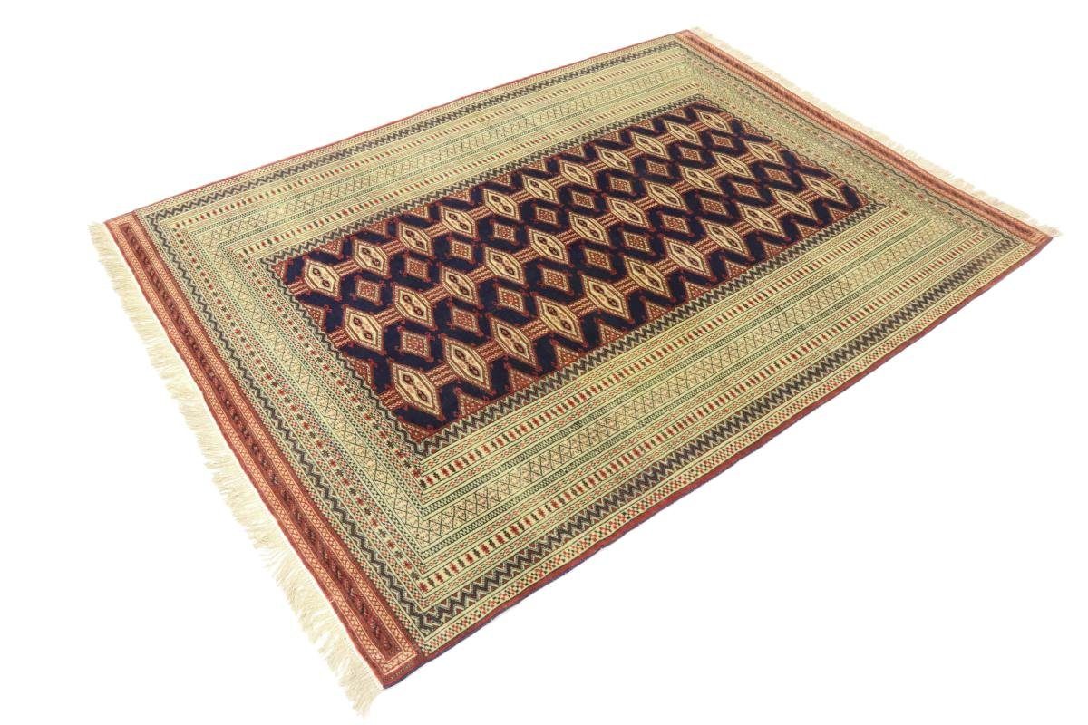 Orientteppich Turkaman Alt Höhe: 124x169 Nain 6 mm Seidenkette Handgeknüpfter rechteckig, Trading, Orientteppich