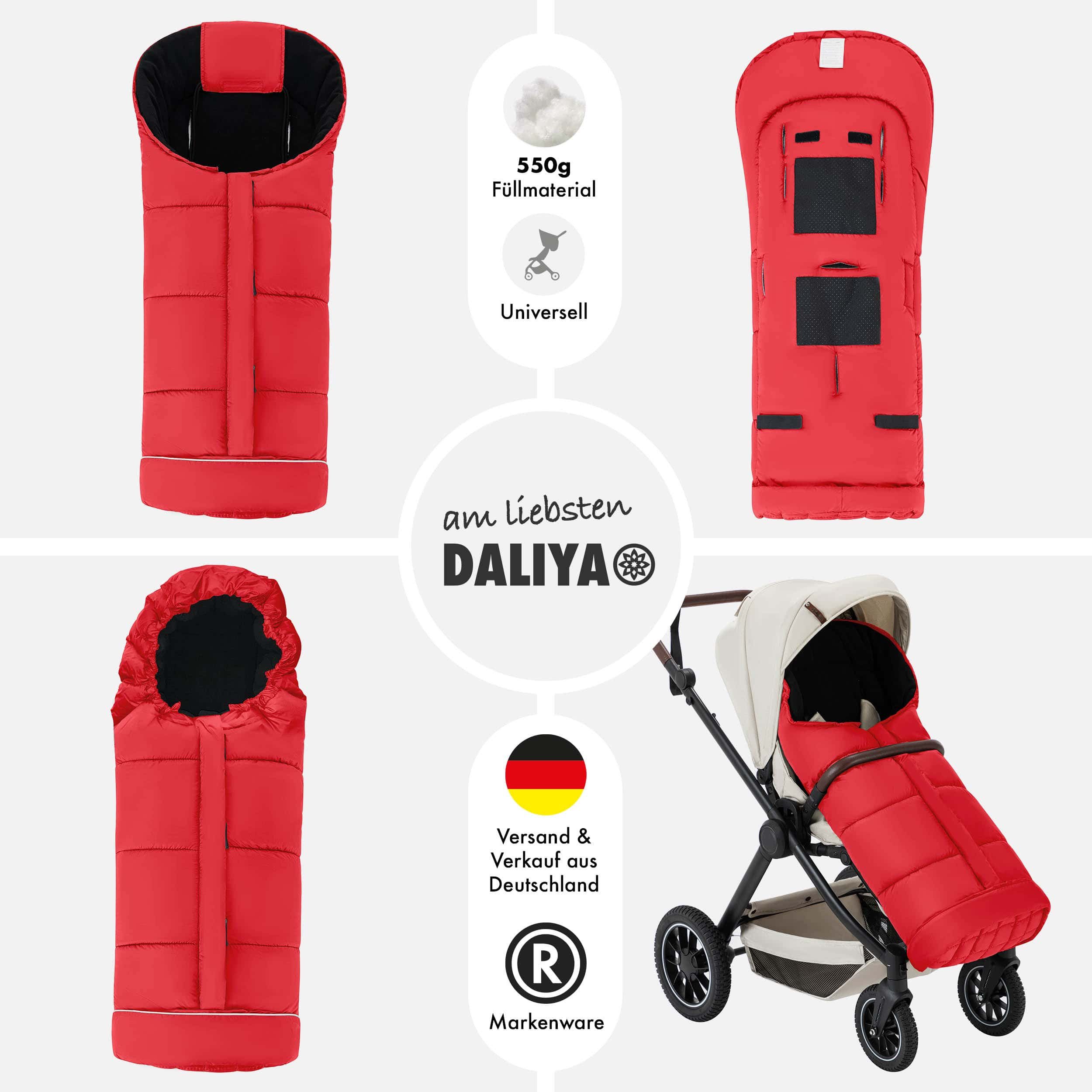 Daliya® Fußsack Fußsack und Schlafsack für Buggy und Sportsitz, Winterfußsa günstig online kaufen