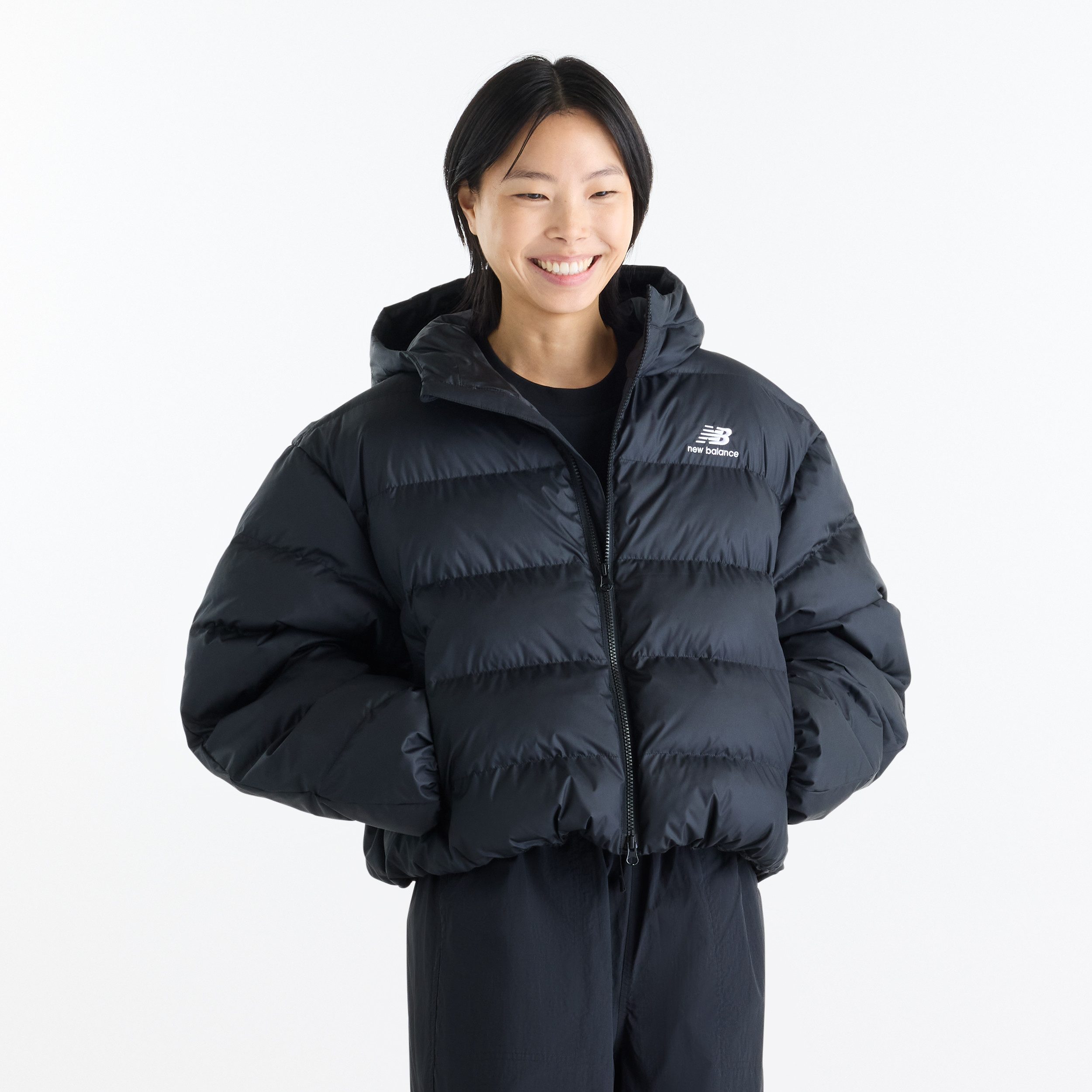New Balance Steppjacke BOSTON PUFFER JACKET mit Wattierung aus Polyester