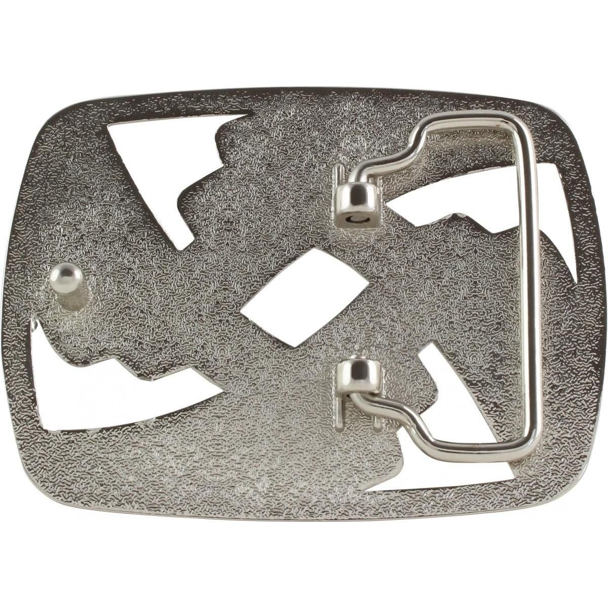 BELTINGER Gürtelschnalle Black Lines 4,0 cm - Buckle Wechselschließe Gürtelschließe 40mm - Gürt (1-St)