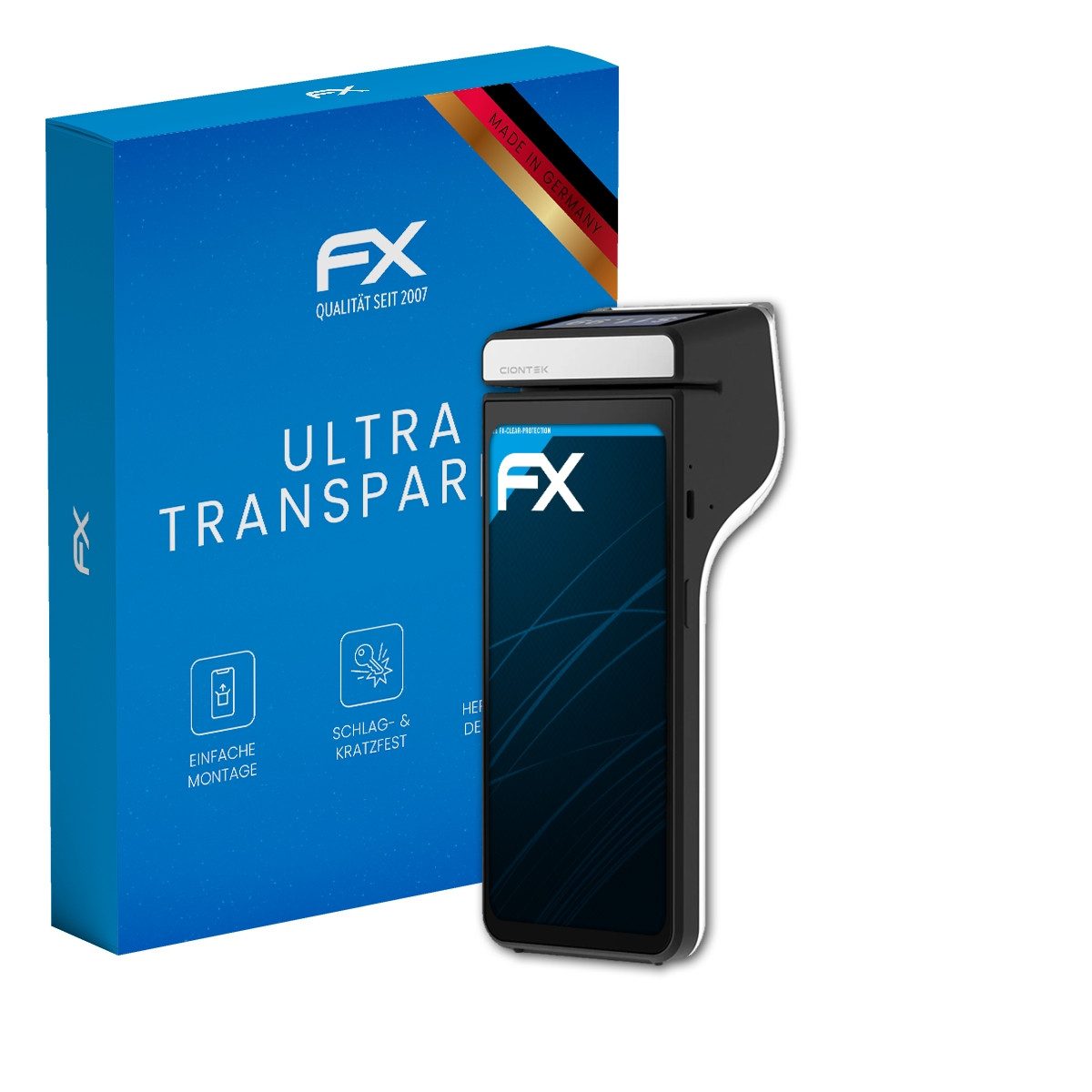 atFoliX Schutzfolie Displayschutz für Ciontek CS50S, (2 Folien), Ultraklar und hartbeschichtet