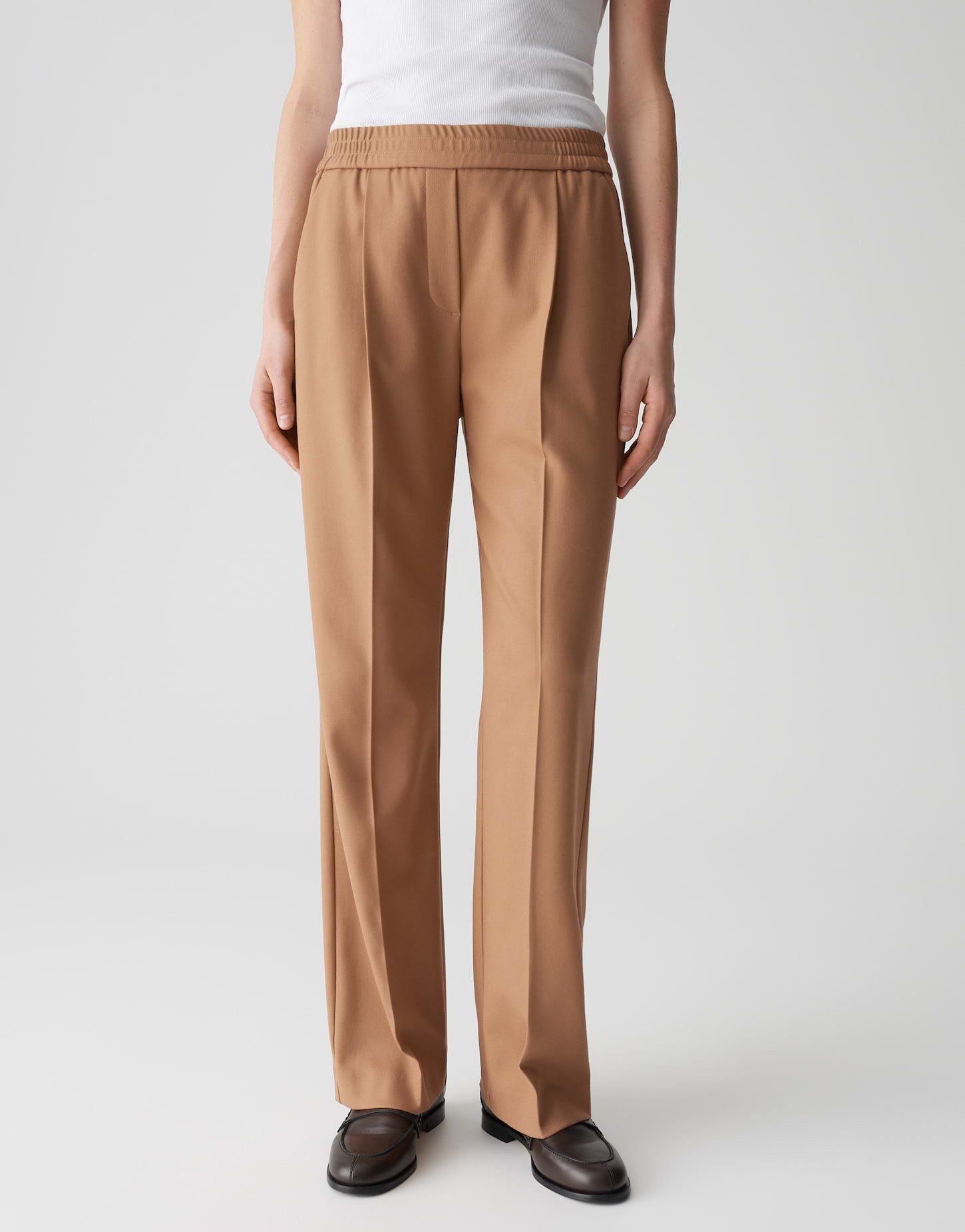 OPUS PANTS Stoffhose MACIE VIBE mit Komfortbund Wide Leg, Long, Bügelfalten günstig online kaufen