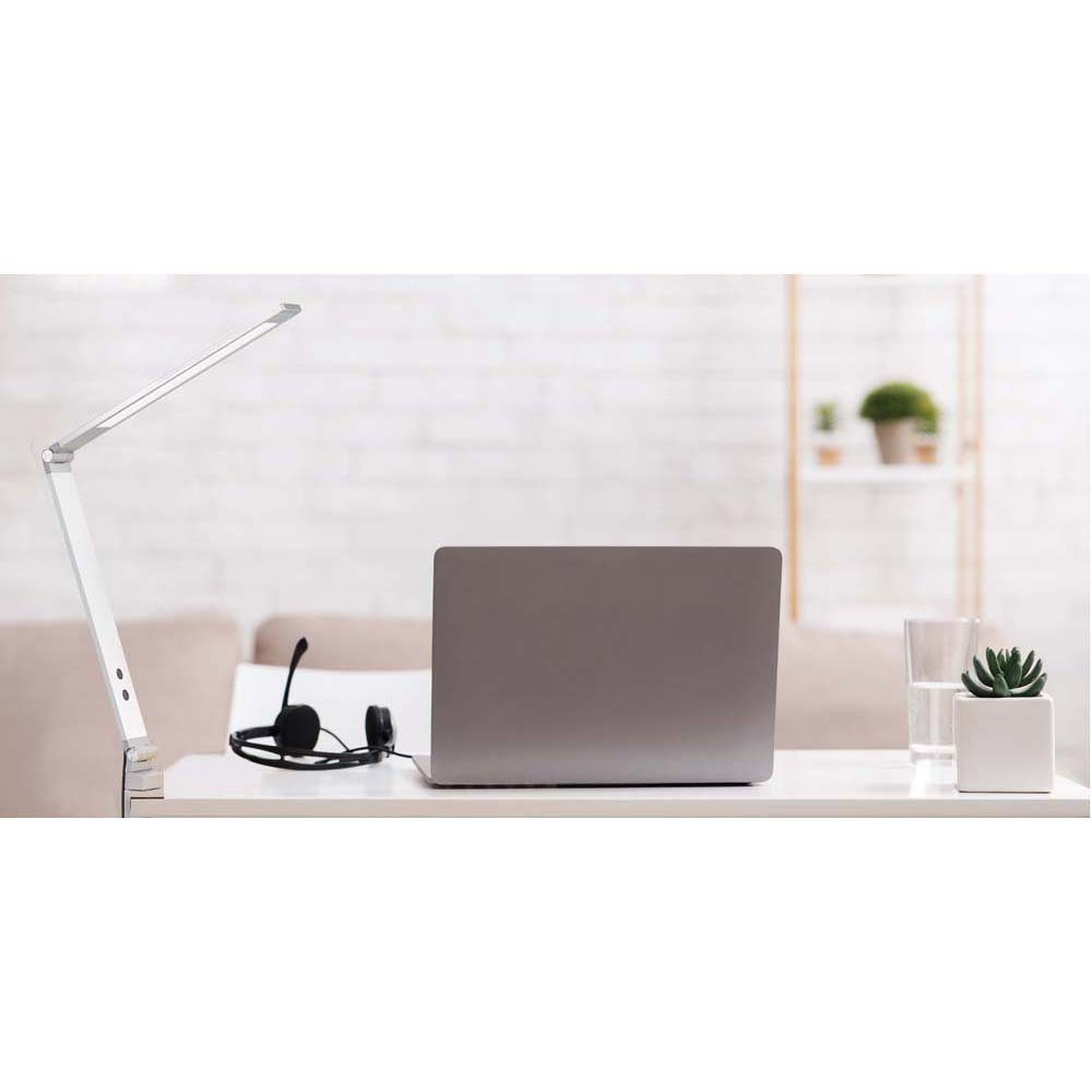 FISCHER & HONSEL Schreibtischlampe, LED-Leuchtmittel fest verbaut, Farbwechsel, Neutralweiß, Kaltweiß, Warmweiß, Tageslichtweiß, Tischleuchte Klemmlampe Schreibtischleuchte verstellbar LED