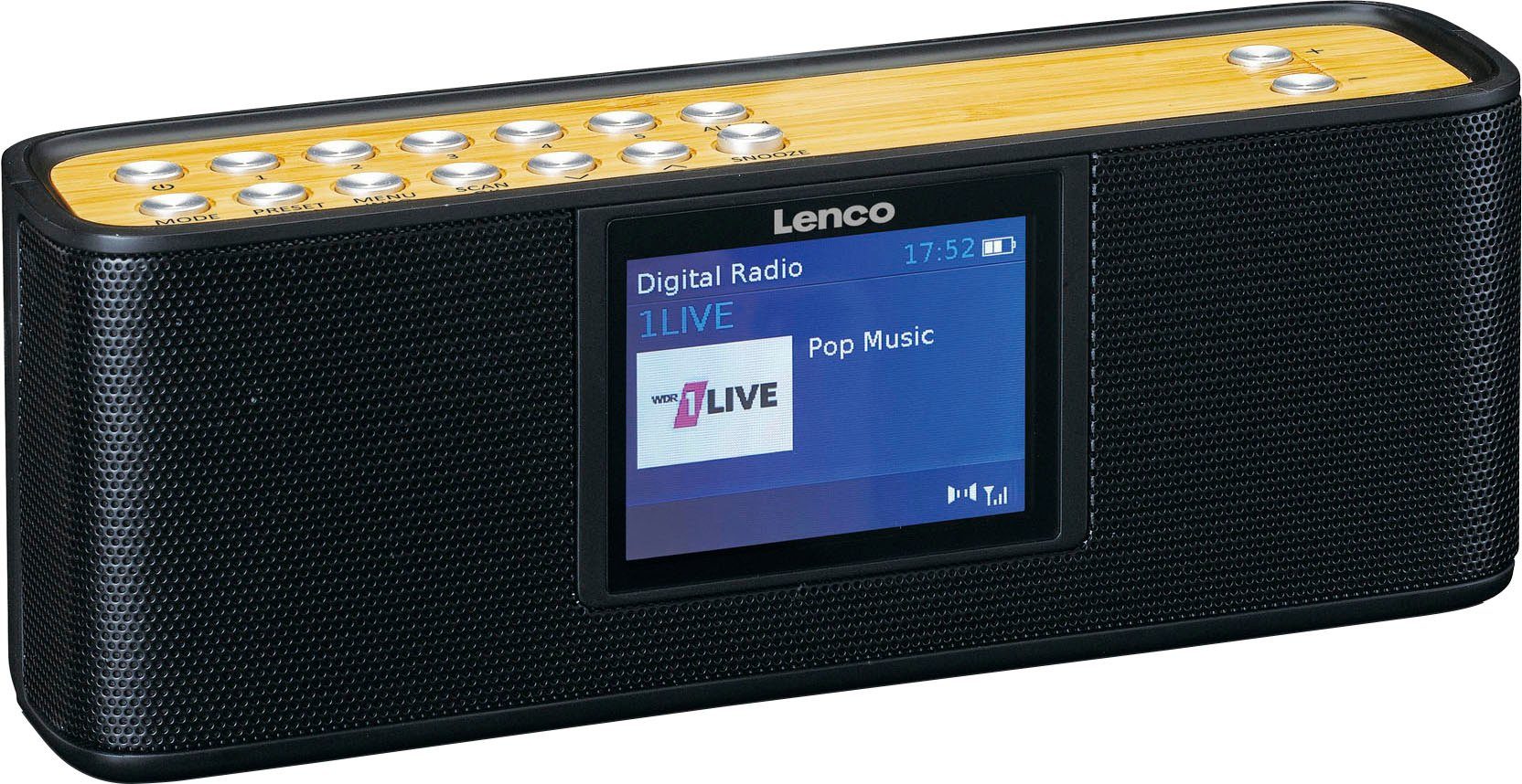 mit (Digitalradio Bluetooth (DAB) PDR-045BK (DAB) Digitalradio Lenco