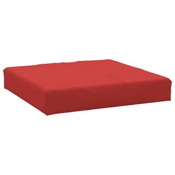 vidaXL Sitzauflage Palettenkissen Rot 60x60x8 cm Oxford-Gewebe, (1 St)